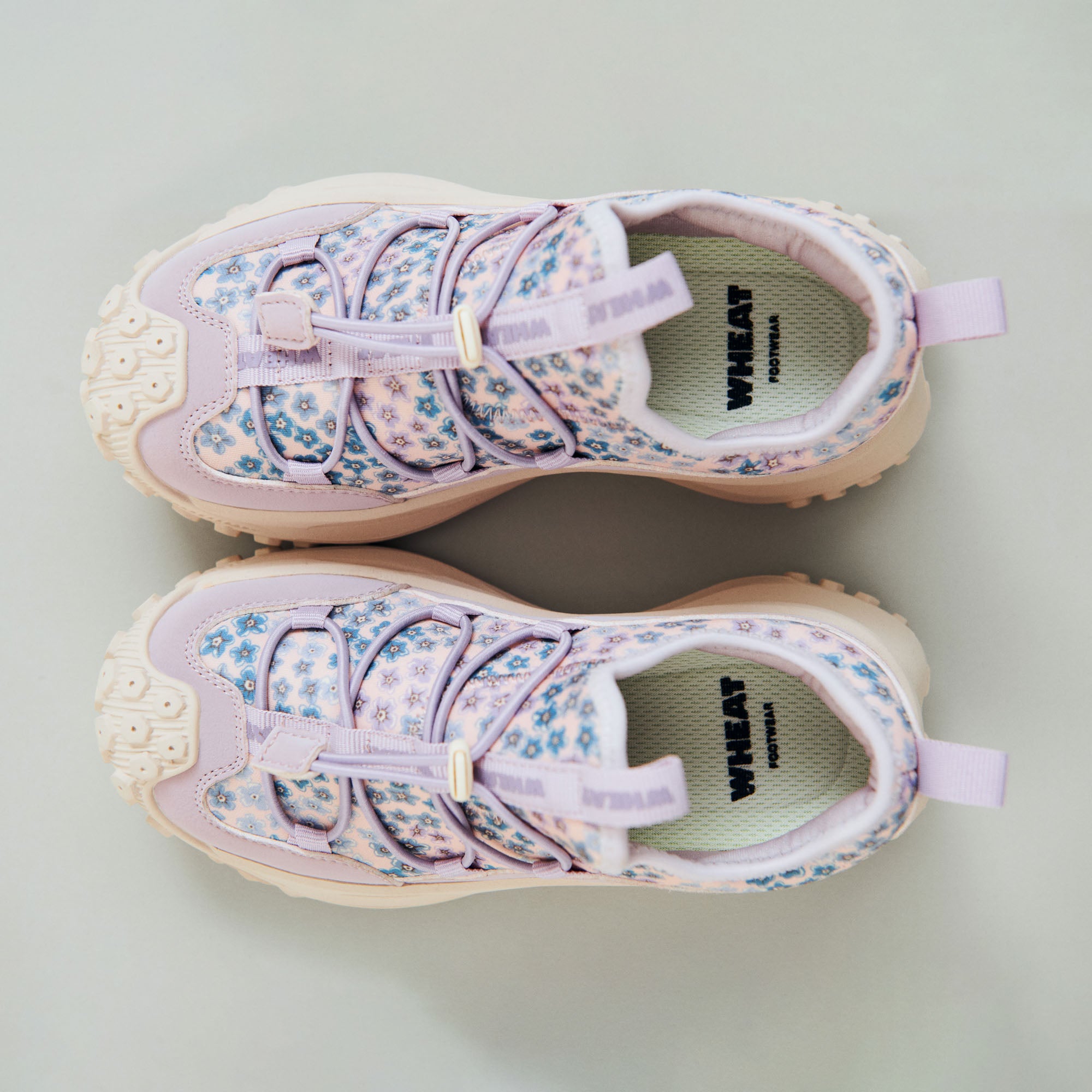 wheat-billie-sneaker-powder-blue-flowers-stoff-kinder image 2