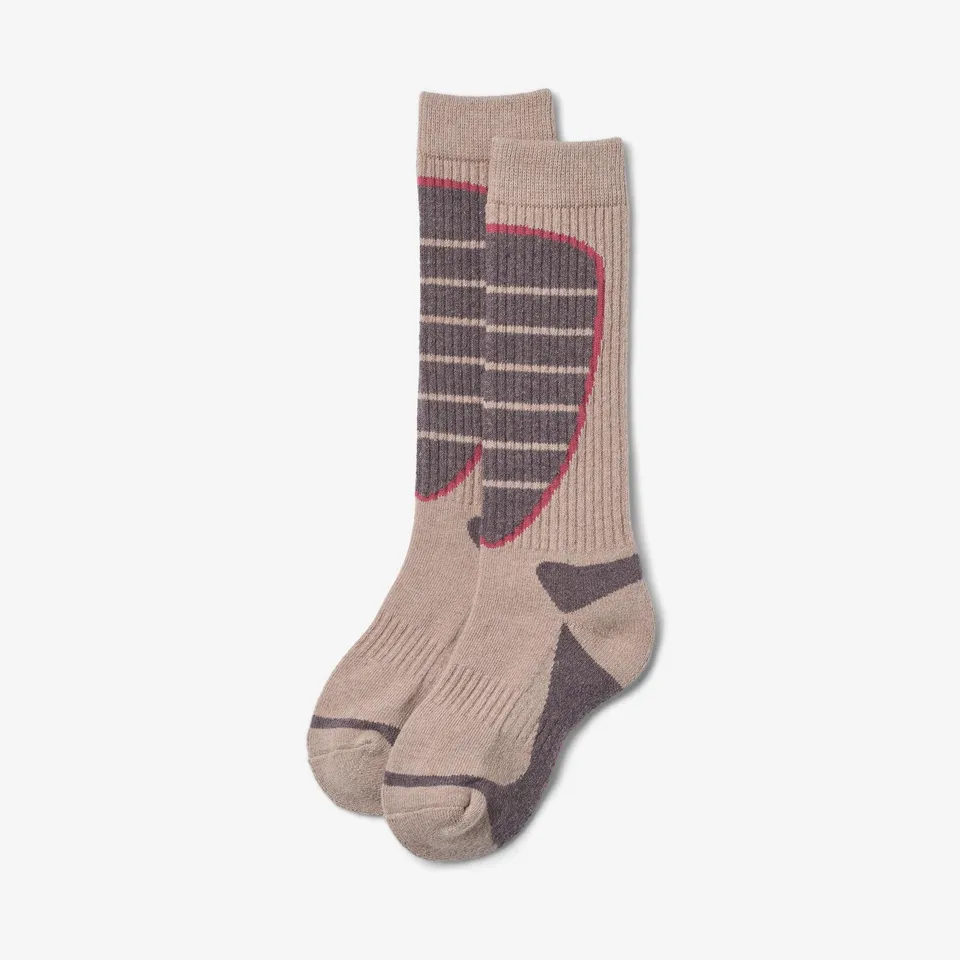 wheat-outerwear-ski-socks-varmo-dry-rose-kniehoch-wolle image 1