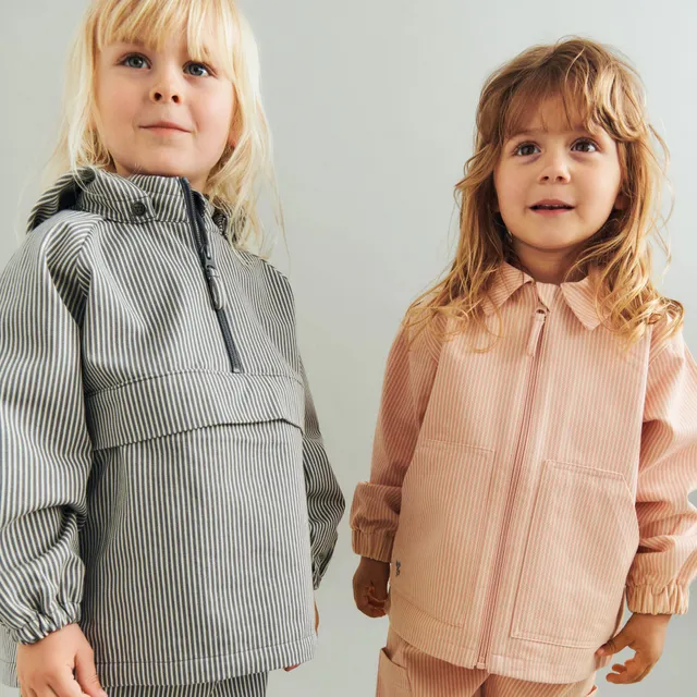 wheat-bofo-jacke-rose-stripe-bio-baumwolle-kinder image 1