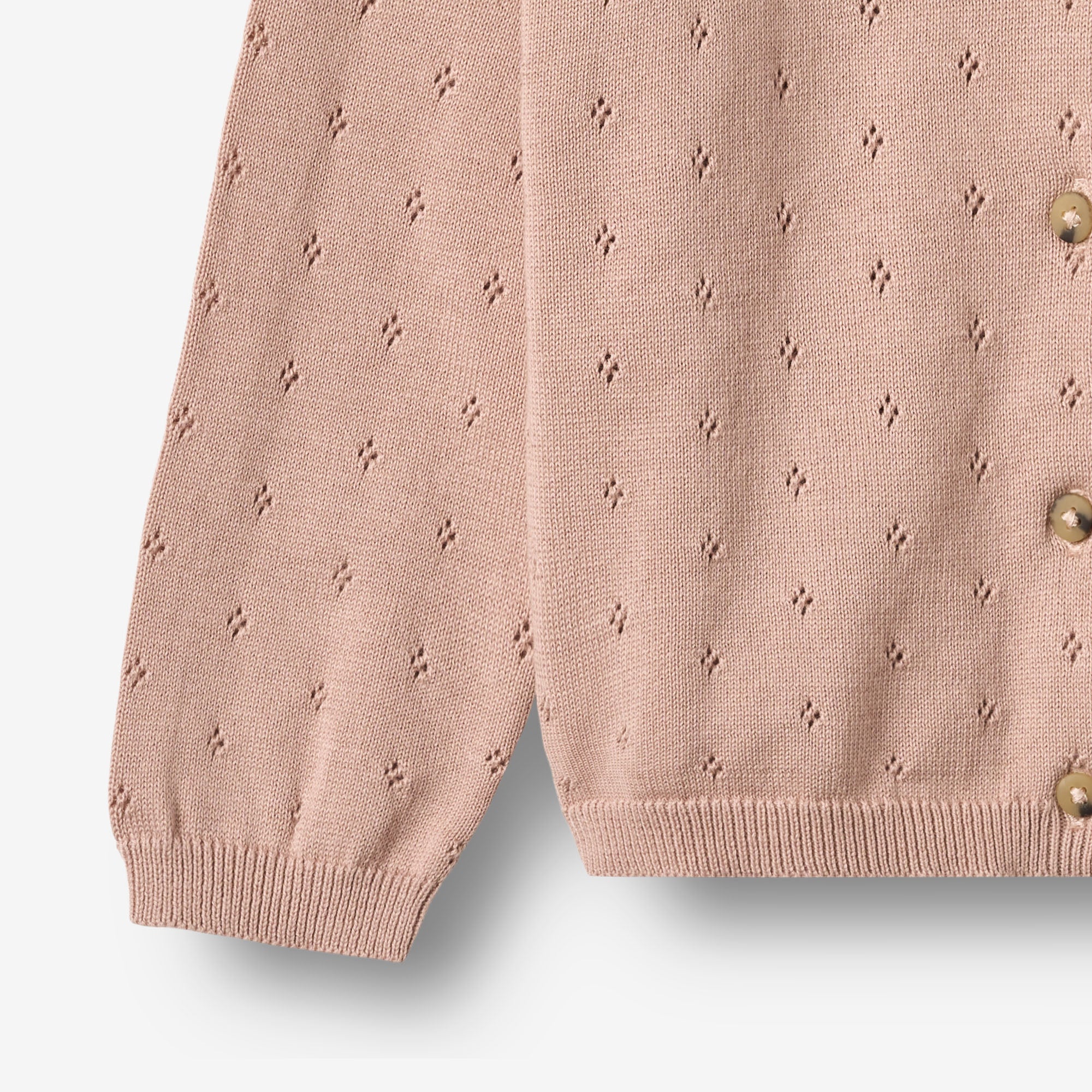 wheat-maia-strickjacke-rose-powder-bio-baumwolle image 3