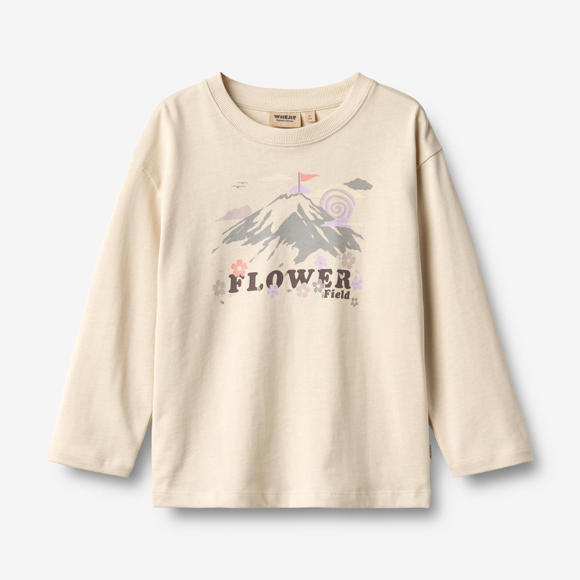wheat-dixie-shirt-offwhite-langarm-bio-baumwolle-print image 1