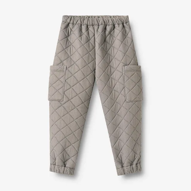 wheat-outerwear-thermo-cargo-pants-nane-hose-brown-stripe-recycelt image 1