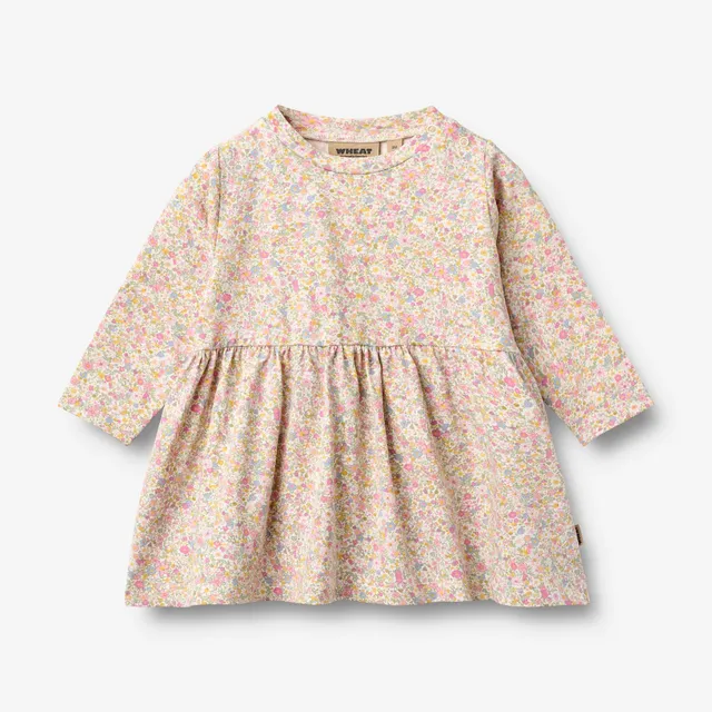 wheat-sessa-jerseykleid-langarm-blush-flower-meadow-bio image 1