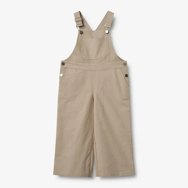 wheat-marley-latzhose-overall-beige-stone-bio-baumwolle image 1