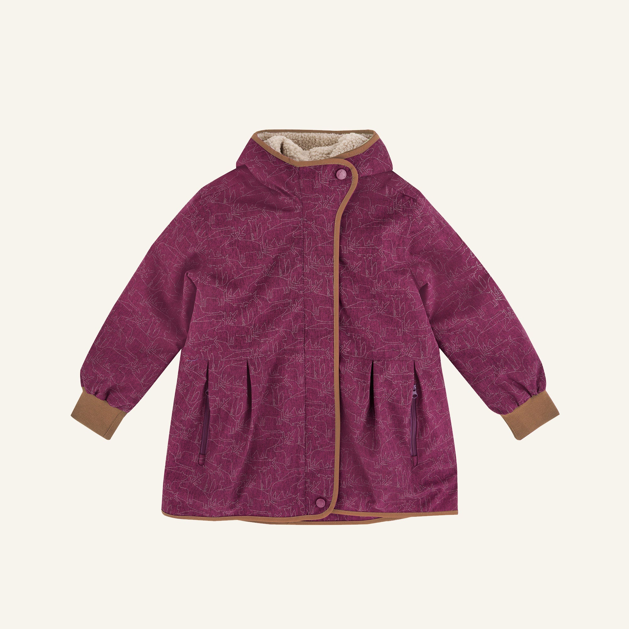 finkid-aina-ice-2in1-winterjacke-chocolate-110-120-wasserdicht image 1