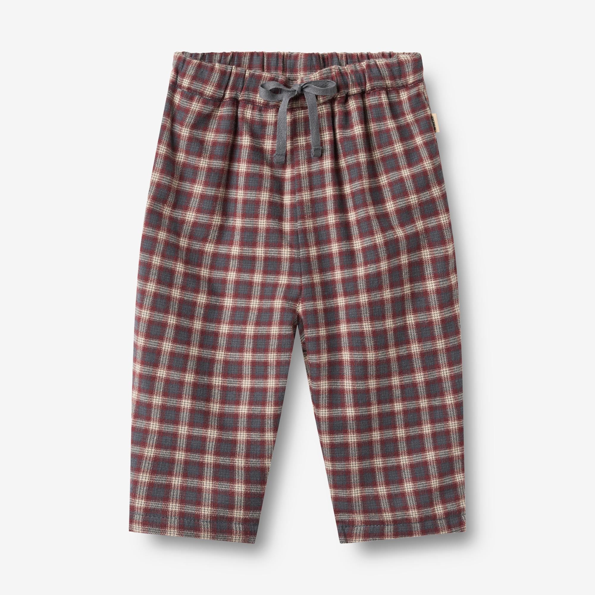 wheat-hose-arne-blue-holiday-check-baby-bio-baumwolle-kariert image 1