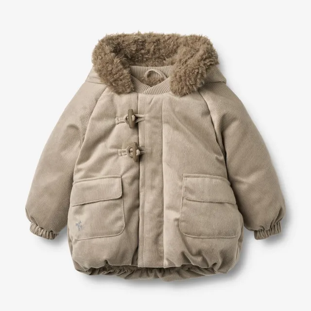 wheat-billo-puffer-jacke-baby-grey-stone-recycling-cord image 1