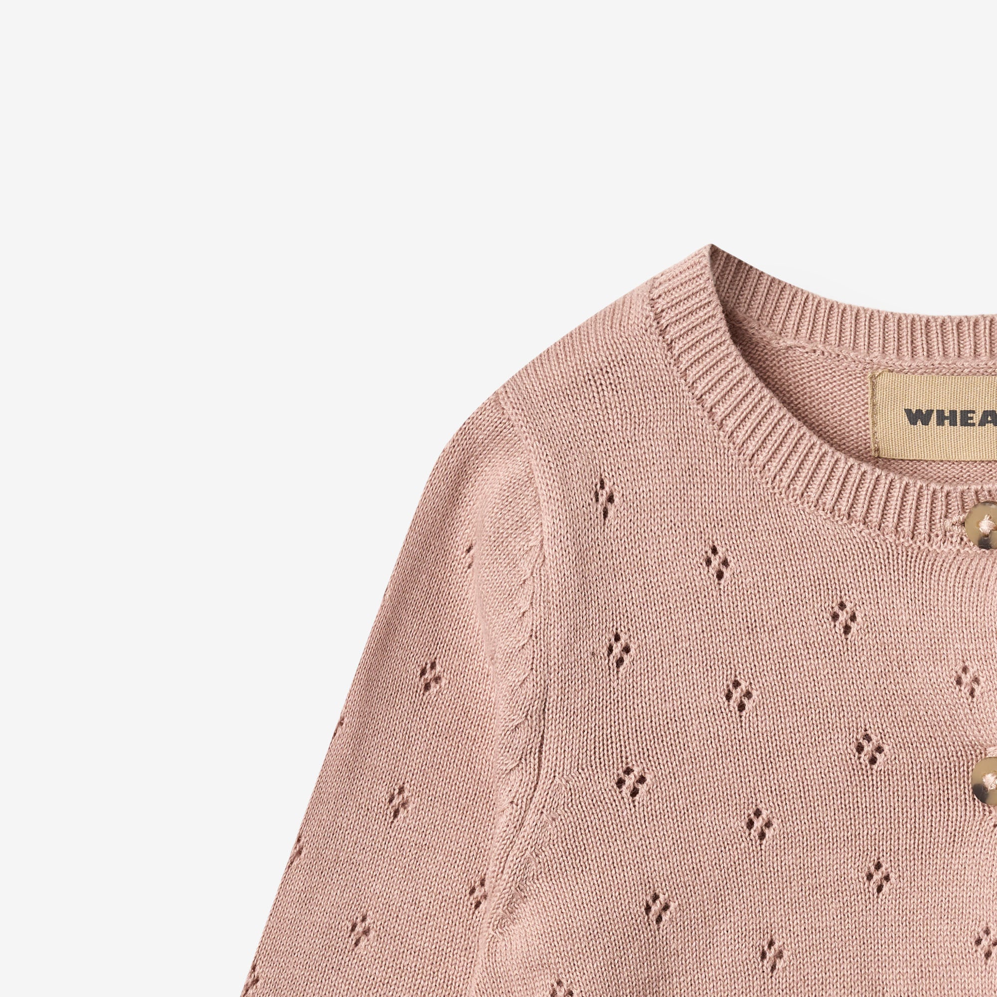 wheat-clothing-strickjacke-maia-rose-powder-bio-baumwolle image 3