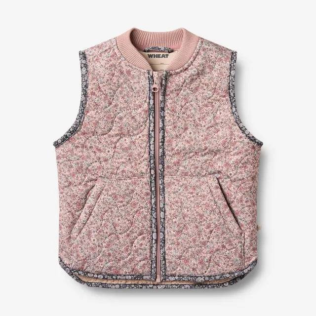 wheat-outerwear-thermo-gilet-eden-weste-soft-lavender-flowers image 1