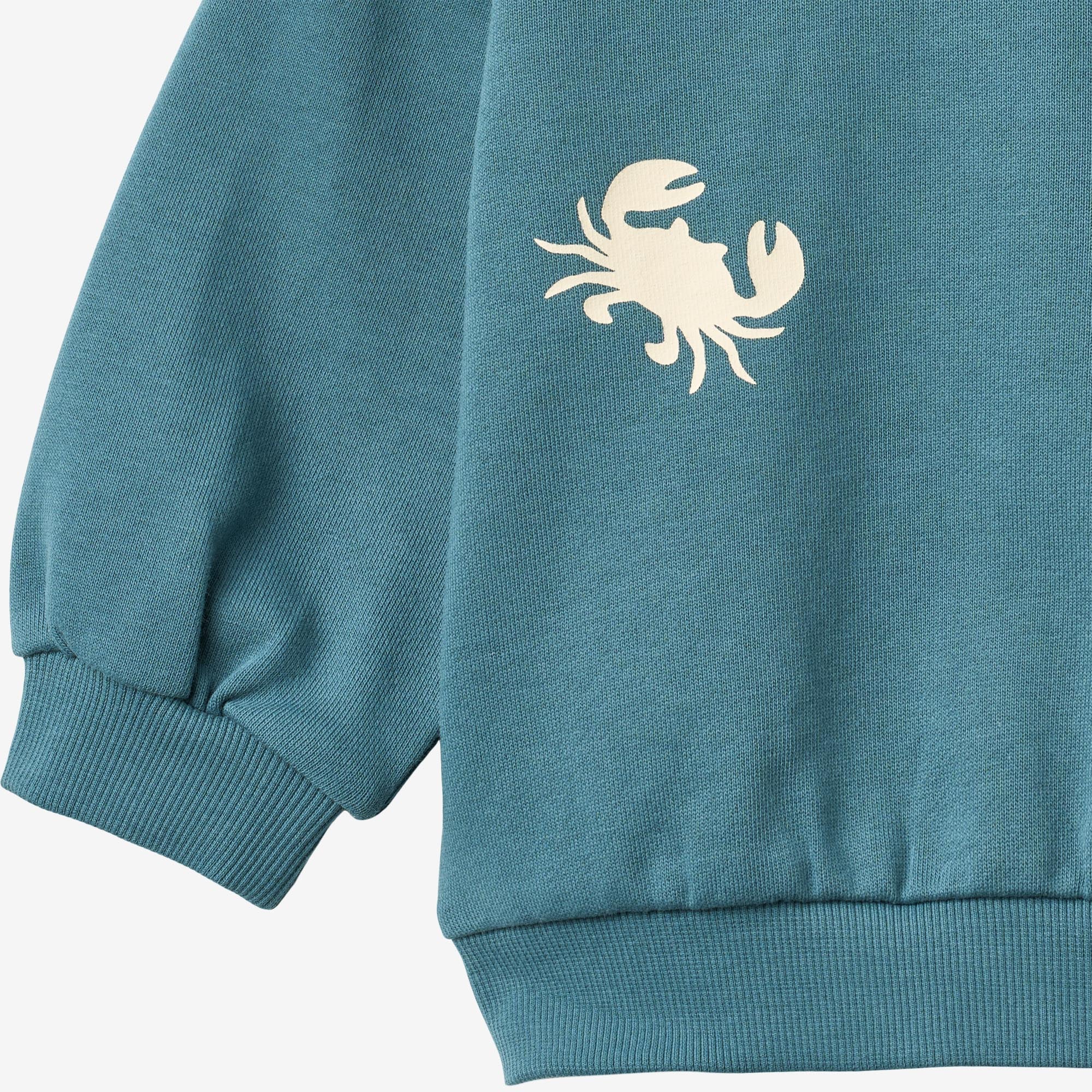 wheat-elliot-sweatshirt-l-s-baby-blue-teal-bio-baumwolle image 3