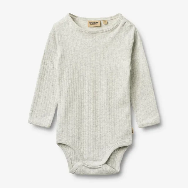 wheat-berti-body-langarm-melange-grey-bio-baumwolle image 1