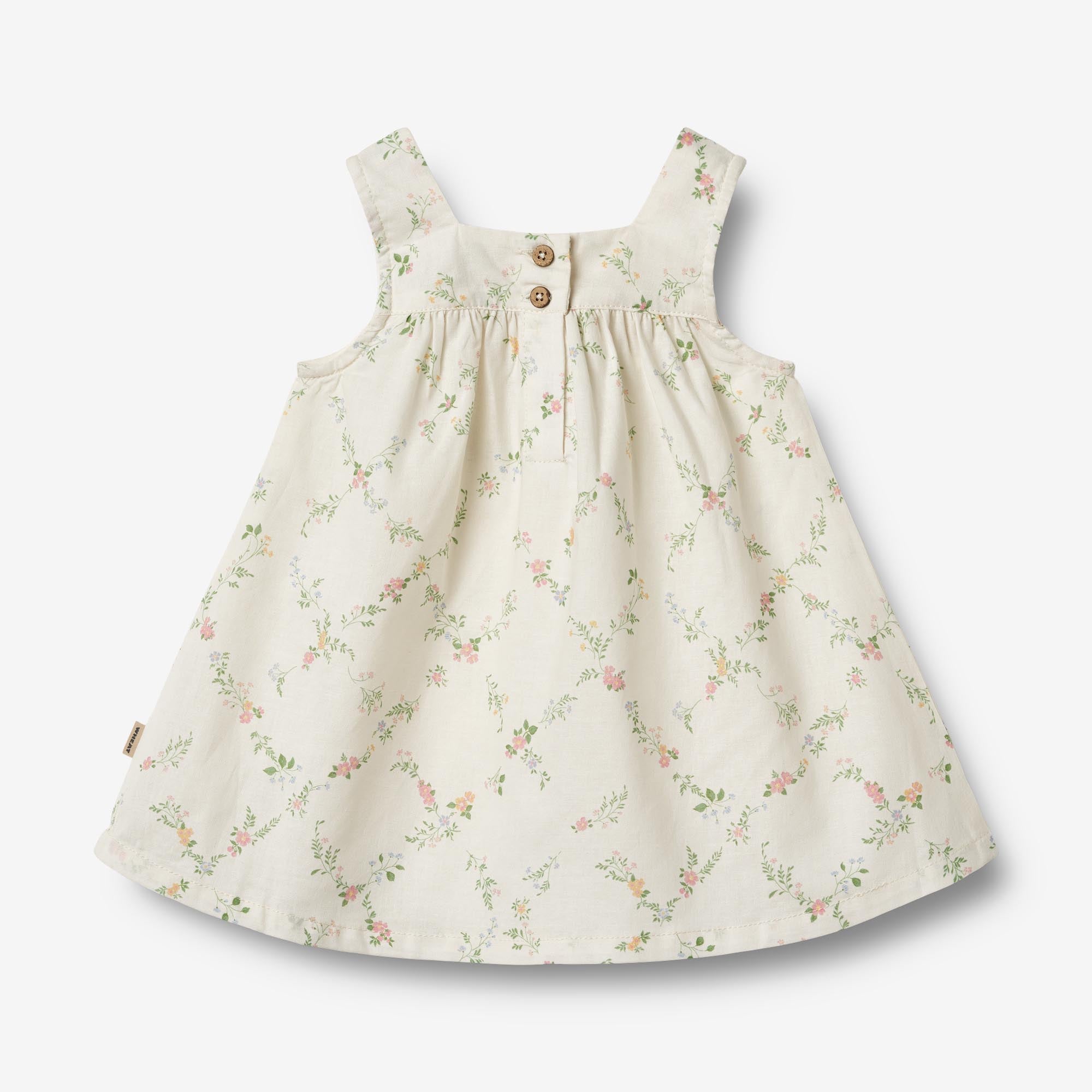wheat-ayla-kleid-ivory-checked-flowers-bio-baumwolle image 2