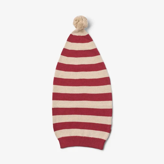 wheat-weihnachtsm-tze-kinder-red-christmas-stripe-bio image 1