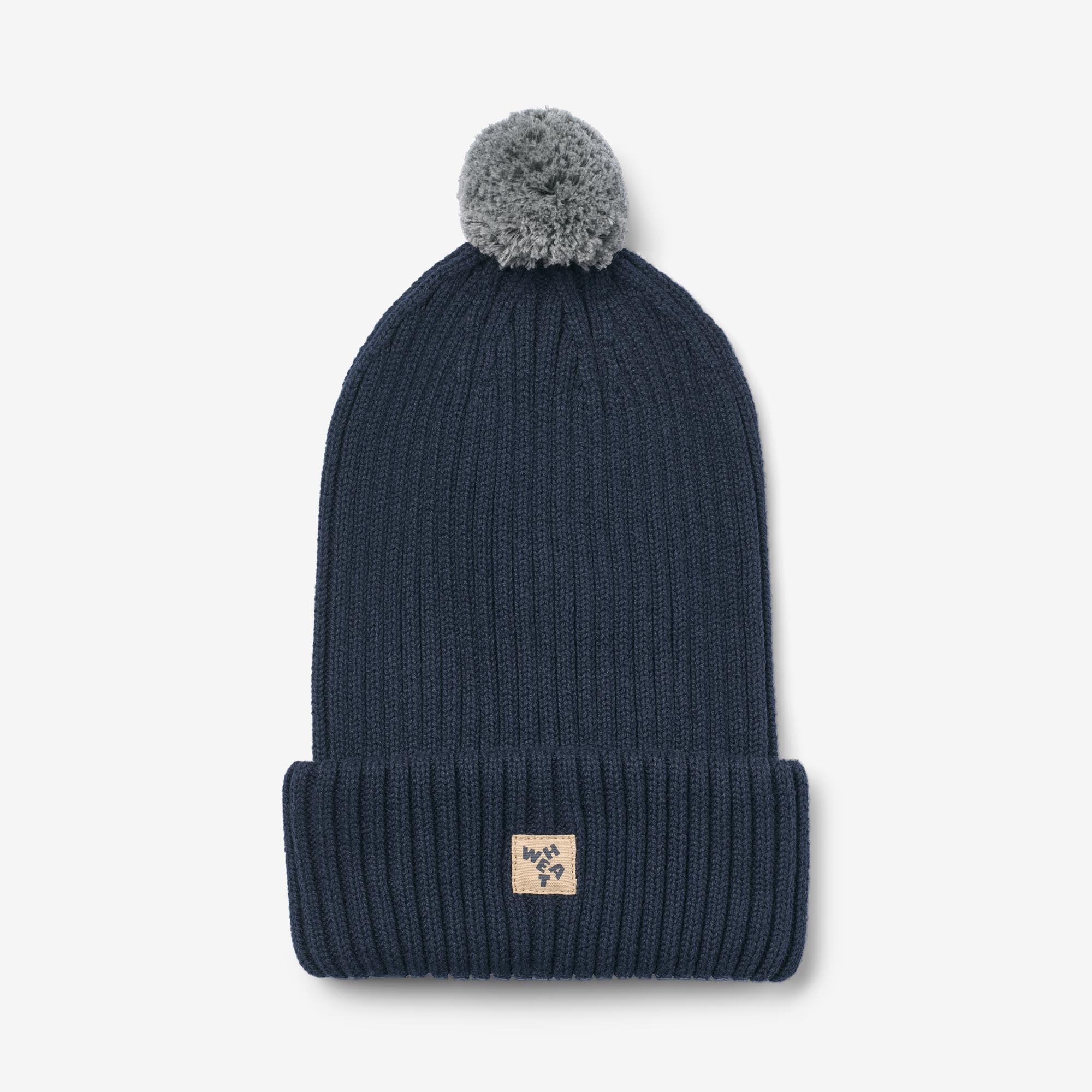 wheat-habar-beanie-kinderm-tze-ink-melange-bio-baumwolle image 1
