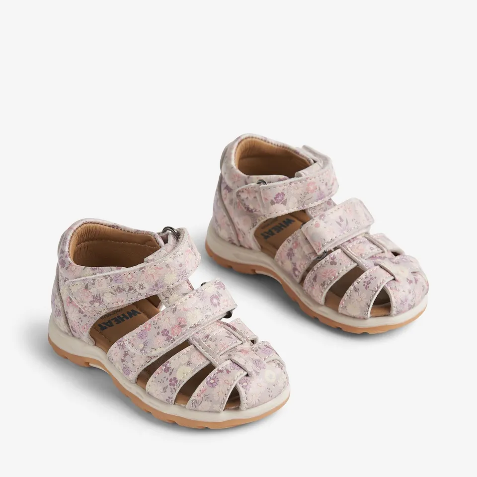 wheat-frei-sandale-clam-multi-flowers-leder image 1