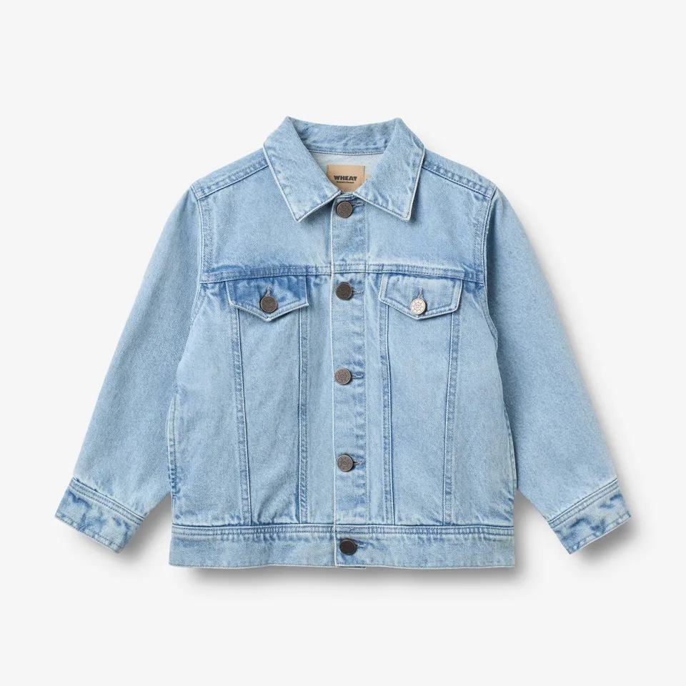 wheat-bowie-jeansjacke-light-blue-bio-denim-kinder image 1