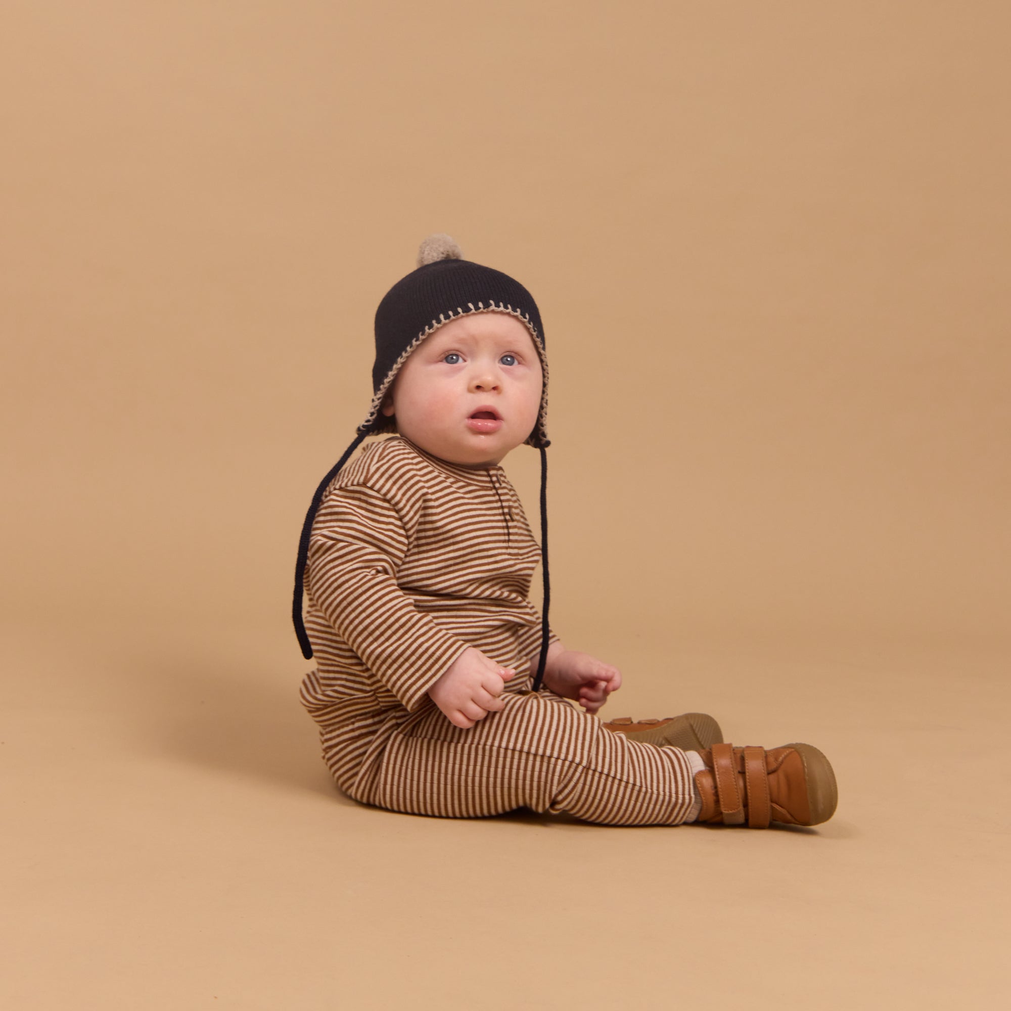 wheat-manfred-jersey-pants-warm-hazel-stripe-babyhose-bio-gr-62 image 2