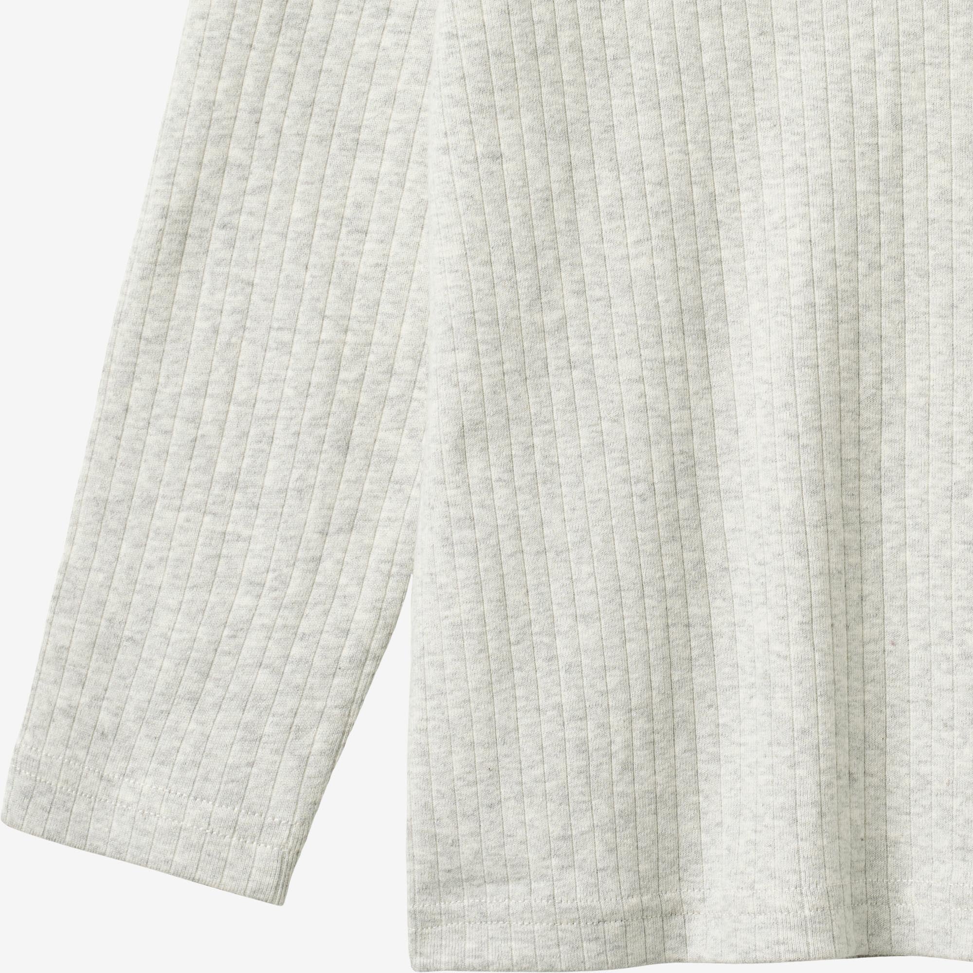wheat-clothing-morris-langarmshirt-melange-grey-bio-baumwolle image 3