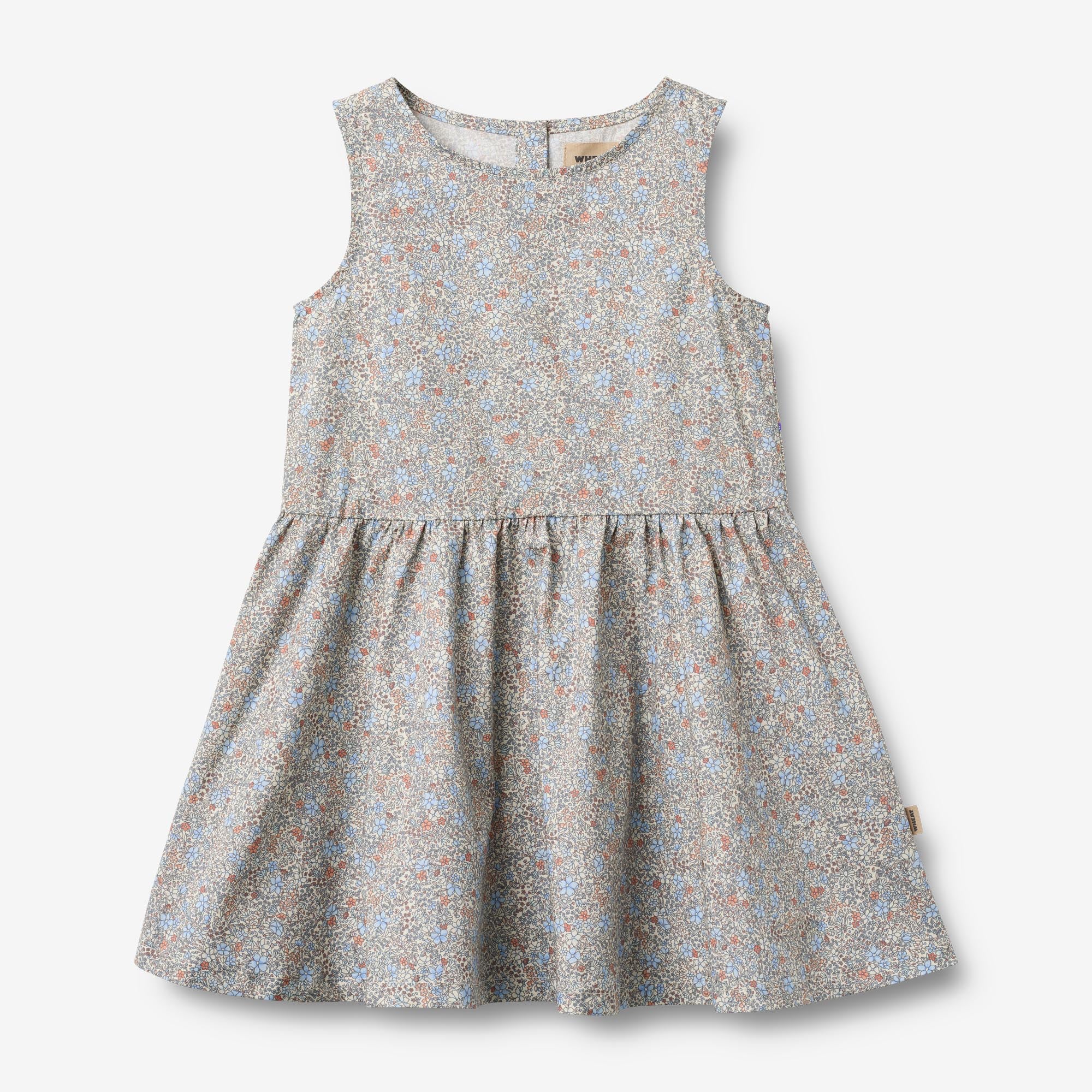 wheat-hella-air-blue-flowers-kleid-bio-baumwolle-rmellos image 1