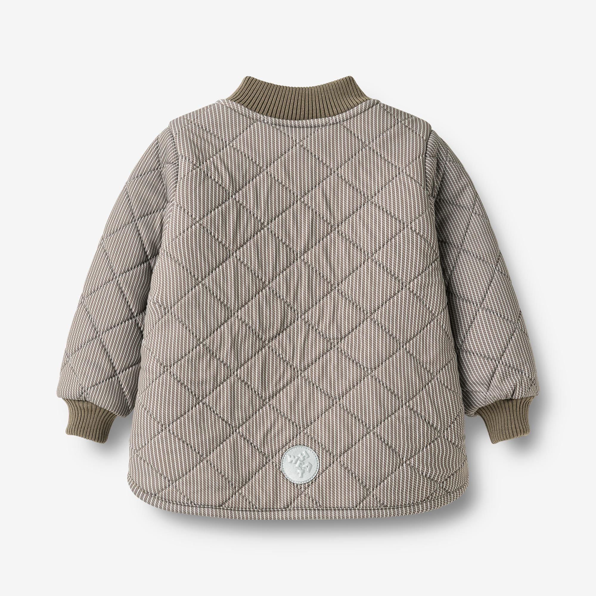 wheat-benni-thermo-jacke-brown-stripe-baby-fleece image 2