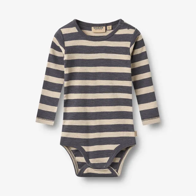 wheat-freddie-body-l-s-greyblue-stripe-bio-baumwolle image 1