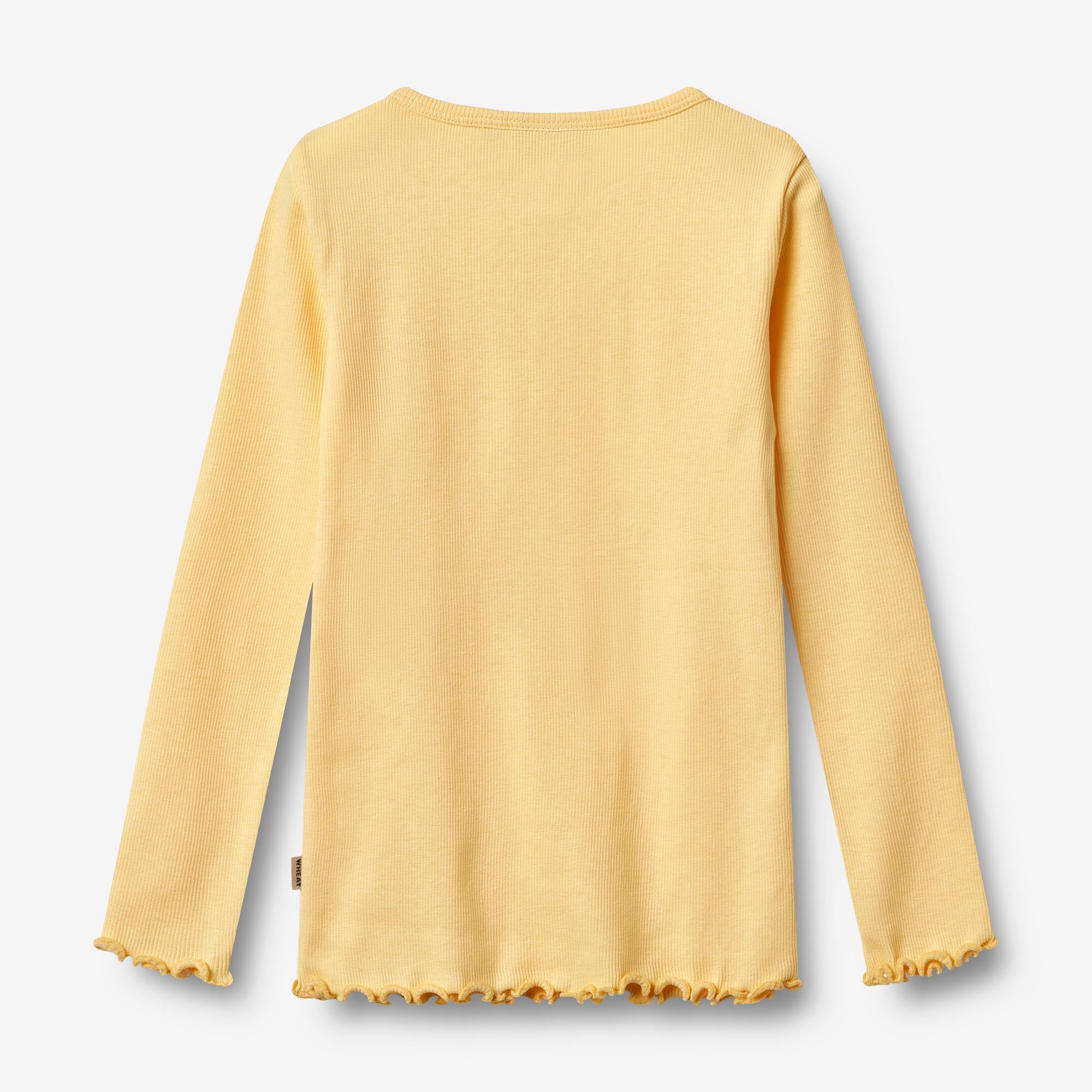 wheat-ida-t-shirt-langarmshirt-golden-yellow-bio-baumwolle image 2