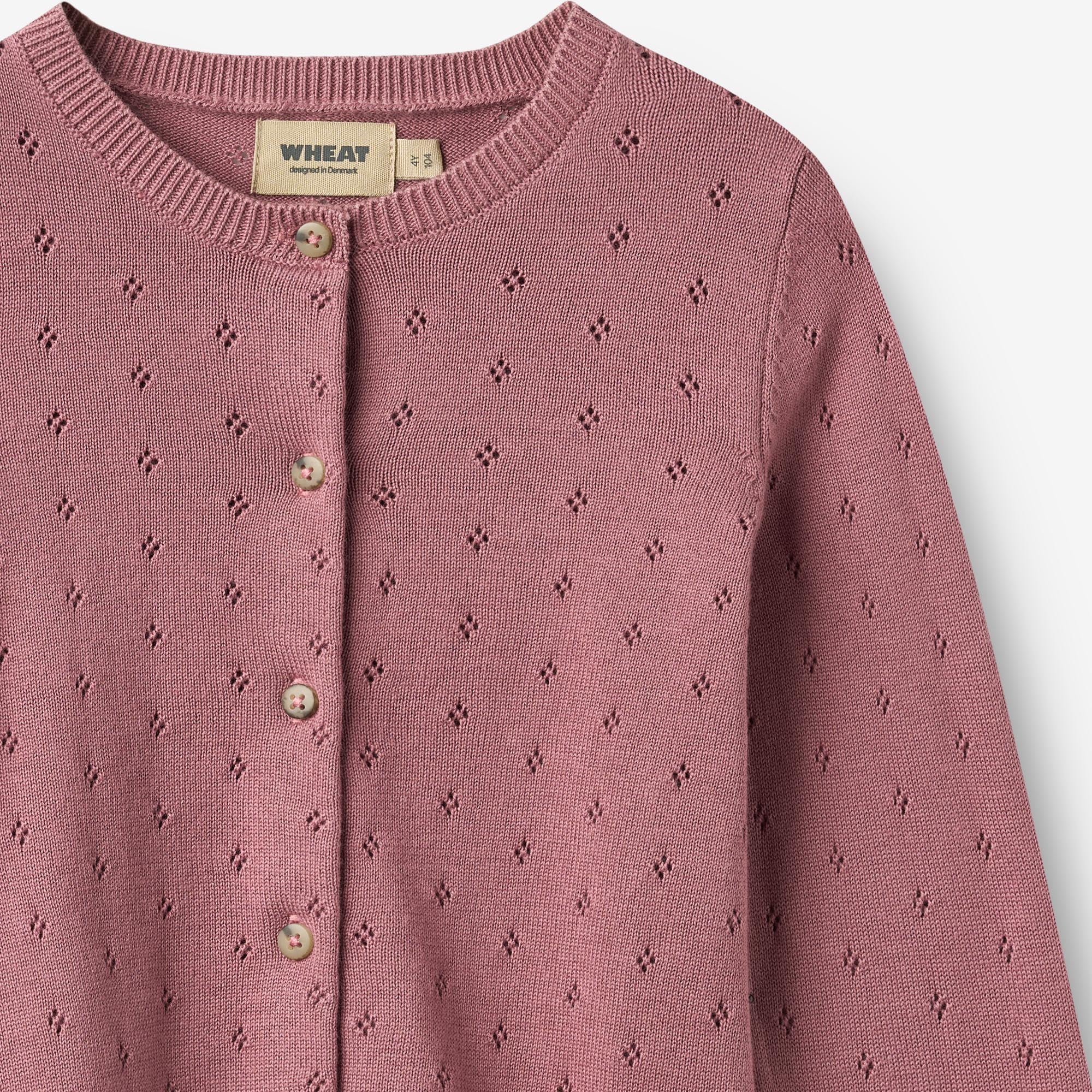 wheat-maia-strickjacke-kinder-warm-lilac-bio-baumwolle image 7