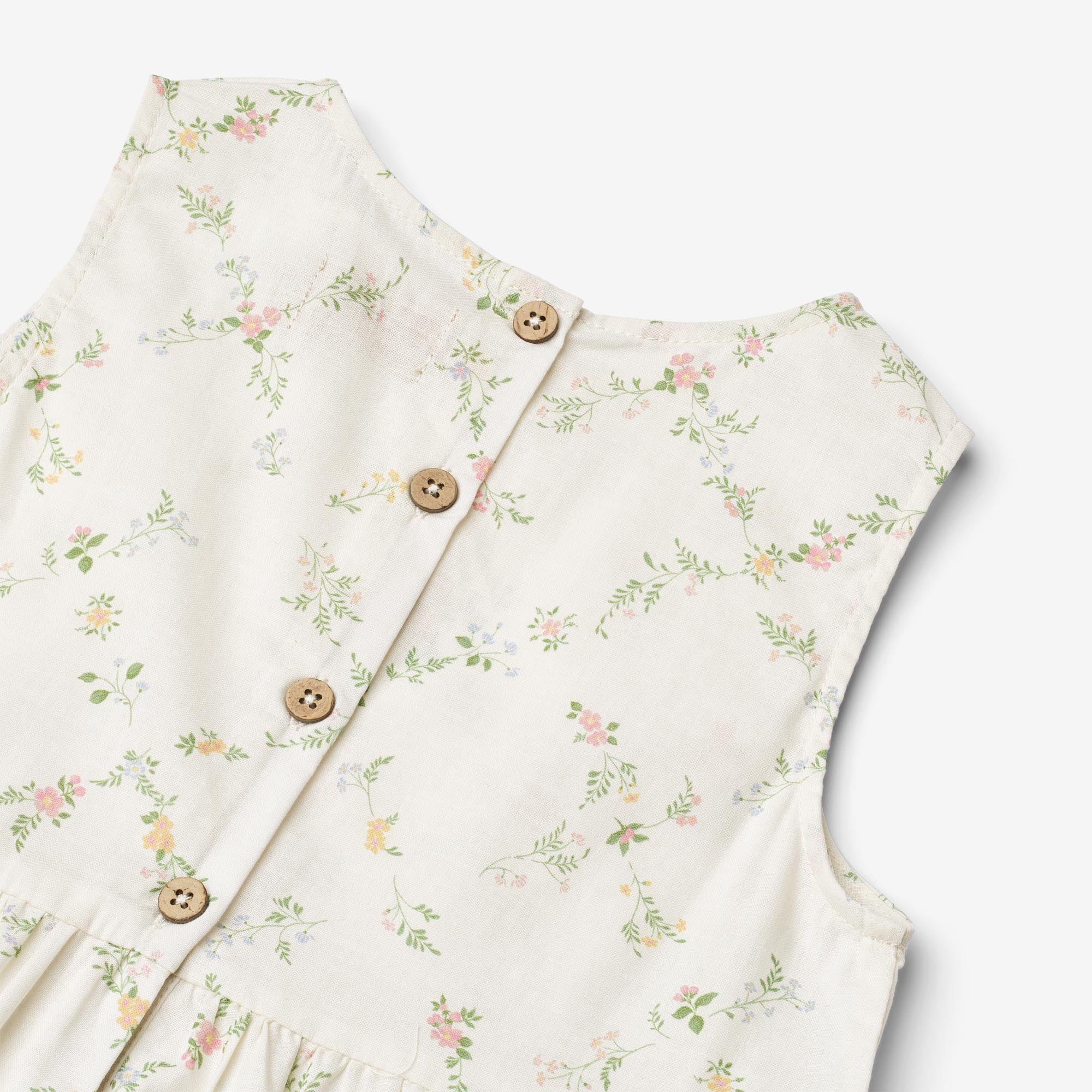 wheat-luise-dress-ivory-checked-flowers-m-dchen-kleid-bio-baumwolle image 4