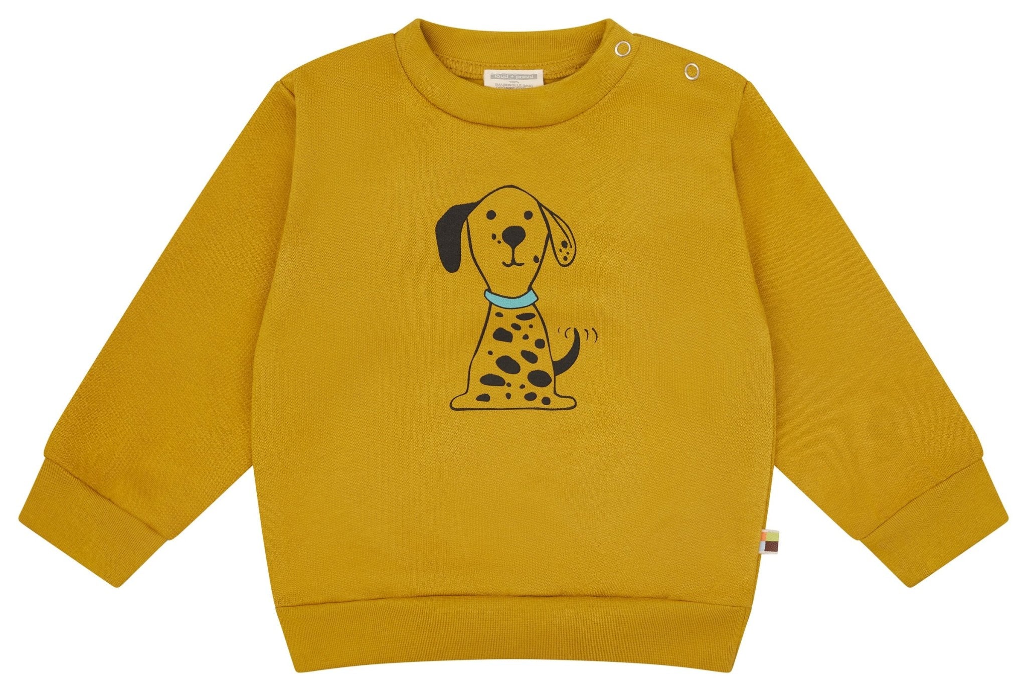 loud-proud-classics-sweatshirt-druck-curry-bio image 1