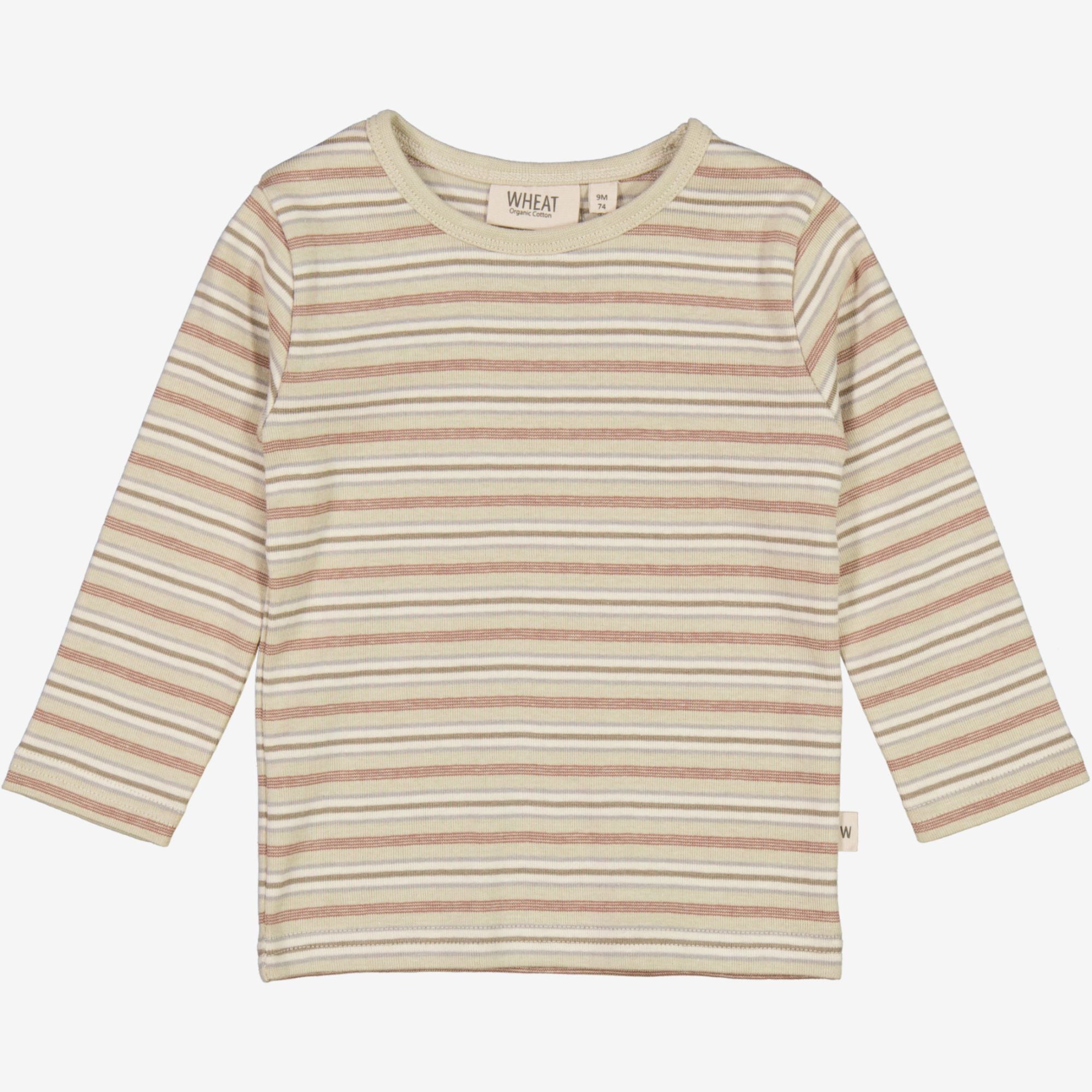 wheat-langarmshirt-baby-dusty-stripe-bio-9-98 image 1