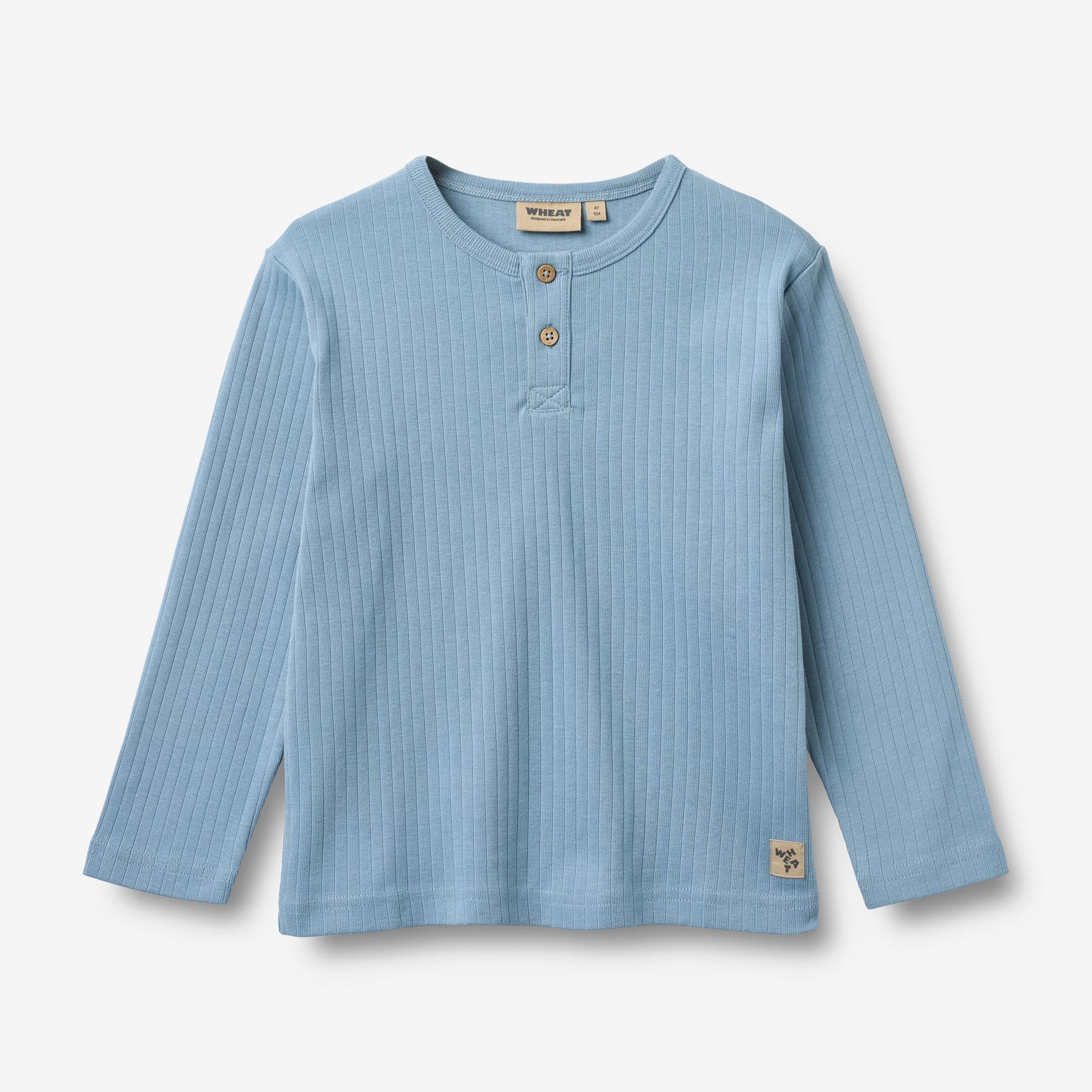 wheat-morris-t-shirt-faded-denim-jungen-langarm-bio image 1