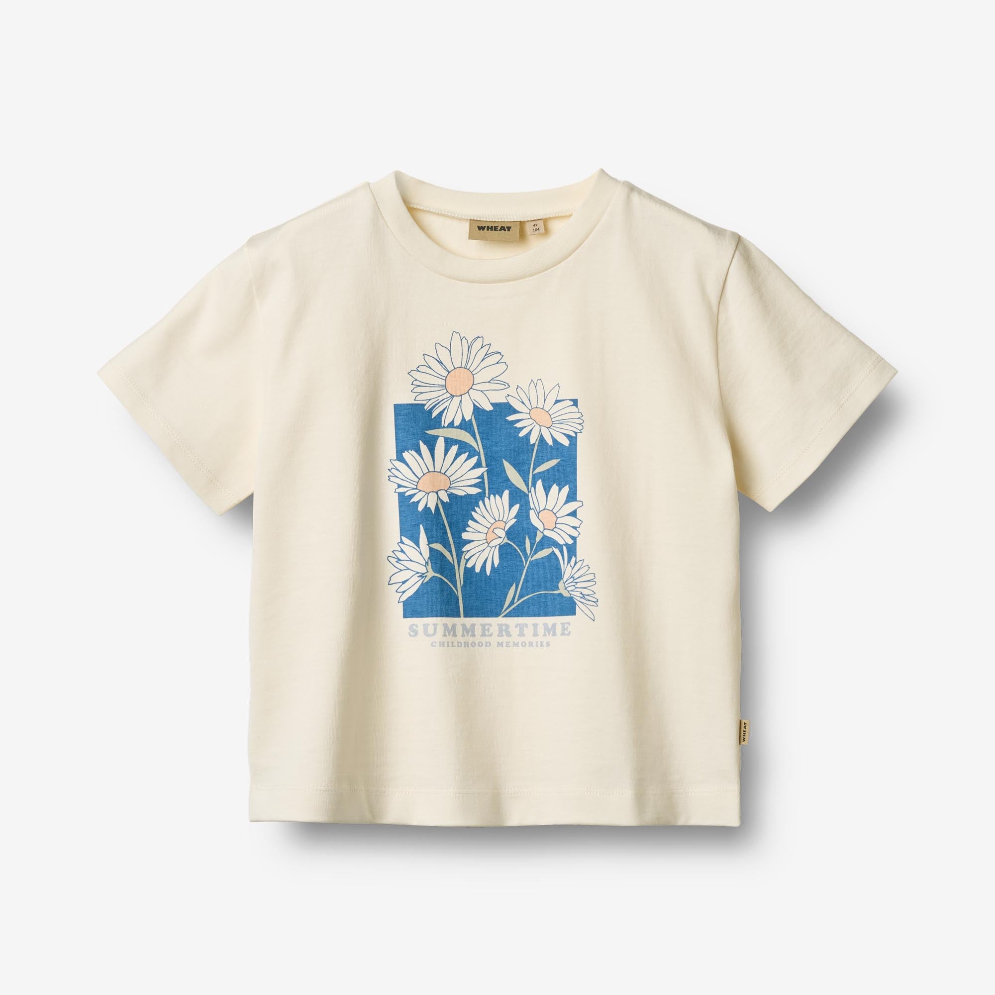 wheat-mirsa-t-shirt-kinder-ivory-bio-baumwolle-kurzarm image 1