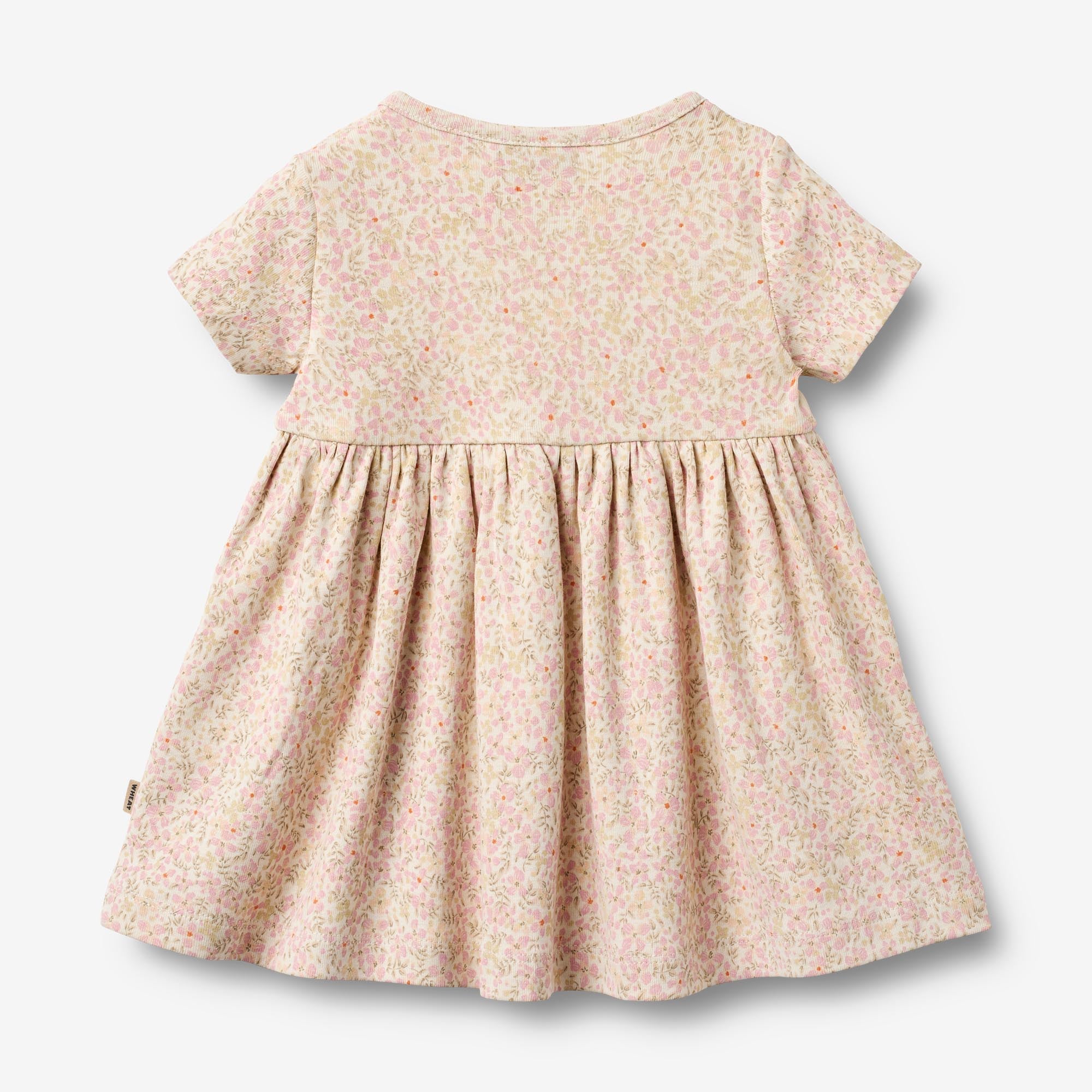 wheat-nova-jerseykleid-baby-coral-flowers-kurzarm-bio image 2