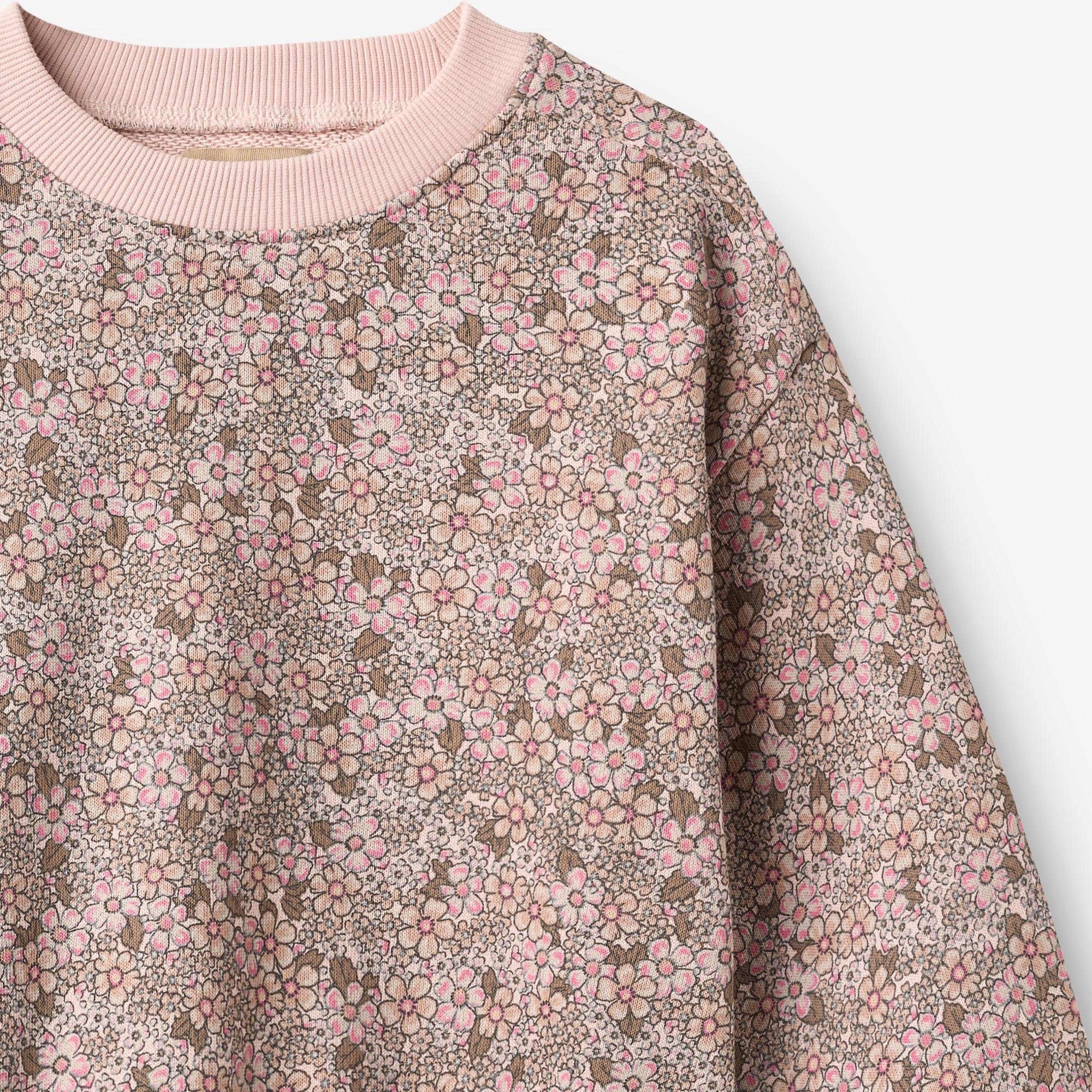 wheat-lia-sweatshirt-rose-brown-flowers-bio image 3