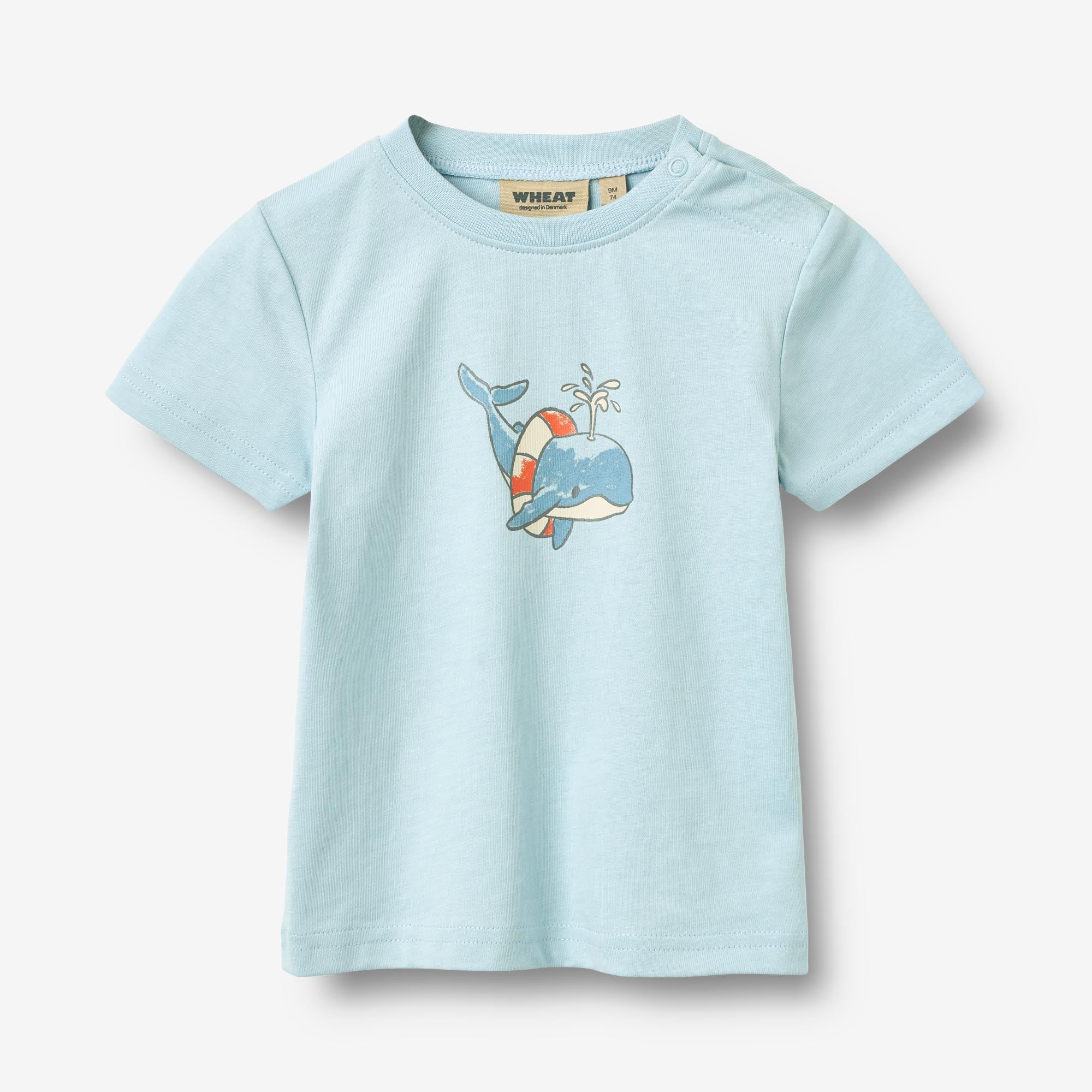 wheat-wally-t-shirt-baby-summer-sky-kurzarm-bio-baumwolle image 1