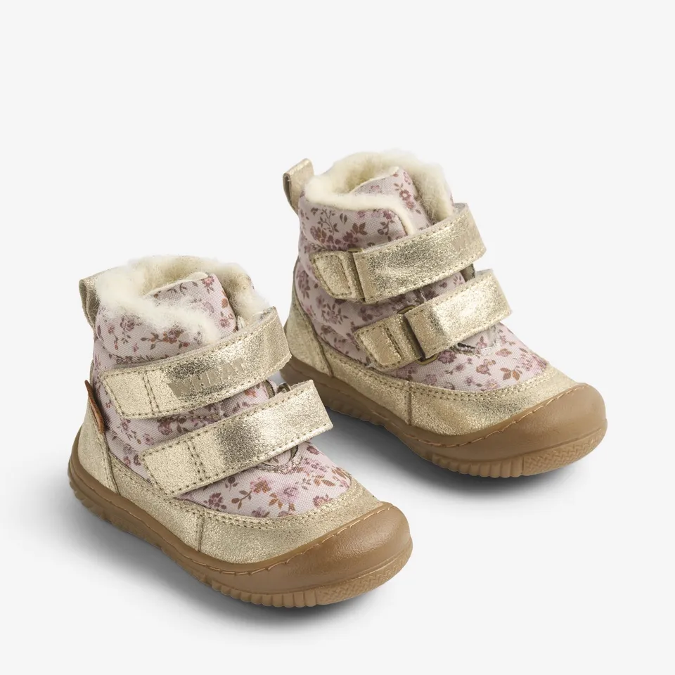 wheat-dowi-tex-winterstiefel-grey-rose-flowers-baby-tex image 1