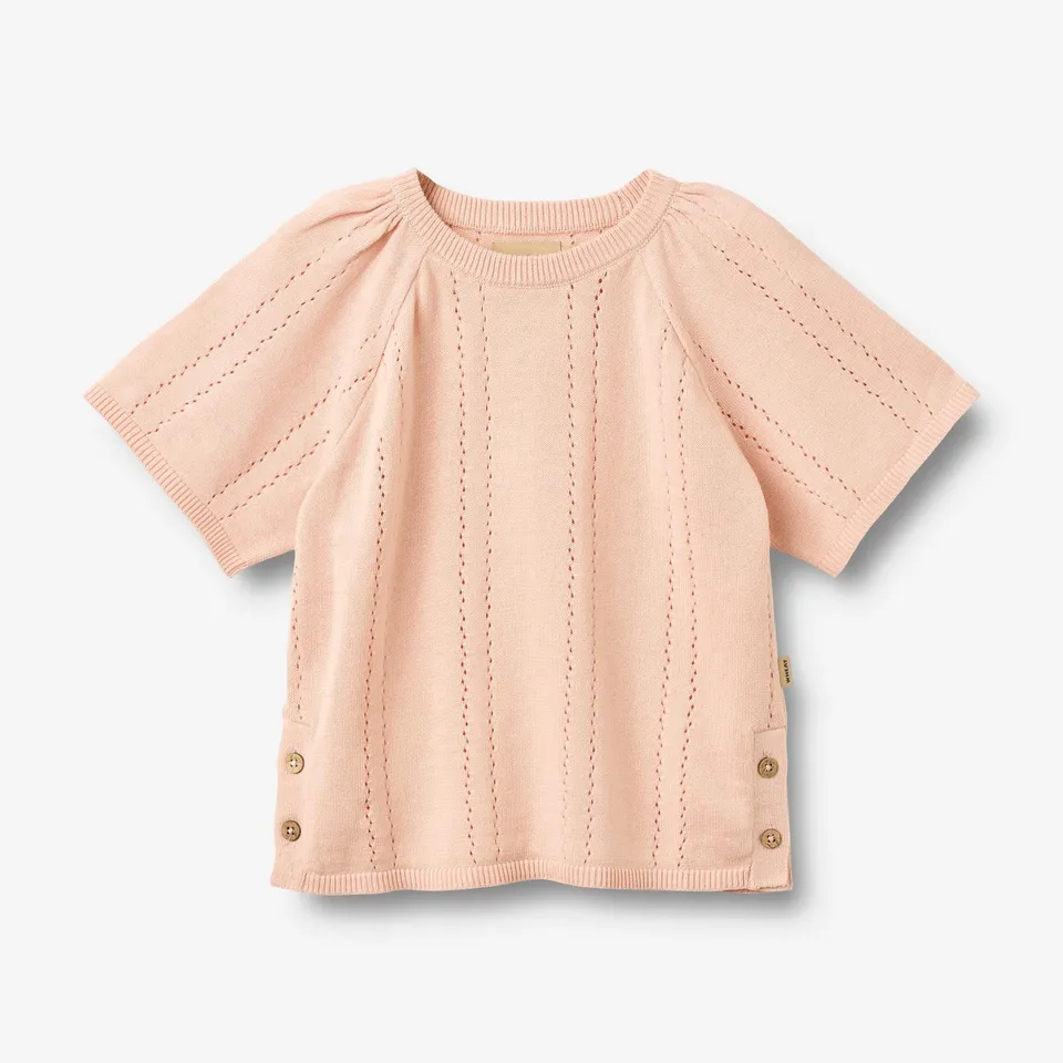 wheat-vilna-strickpullover-powder-kurzarm-bio-baumwolle image 1