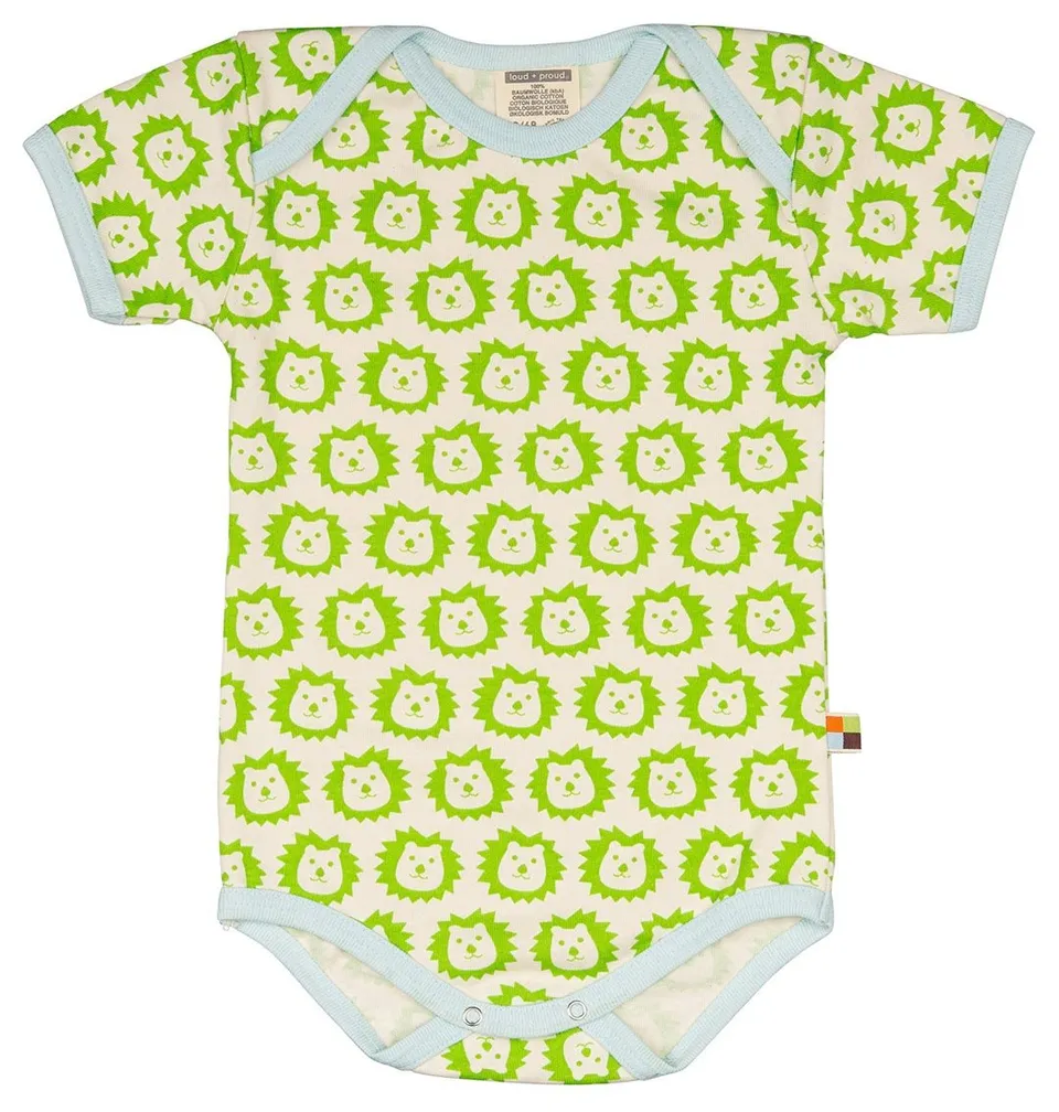 loud-proud-classics-body-kurzarm-babybody-lime-druck image 1