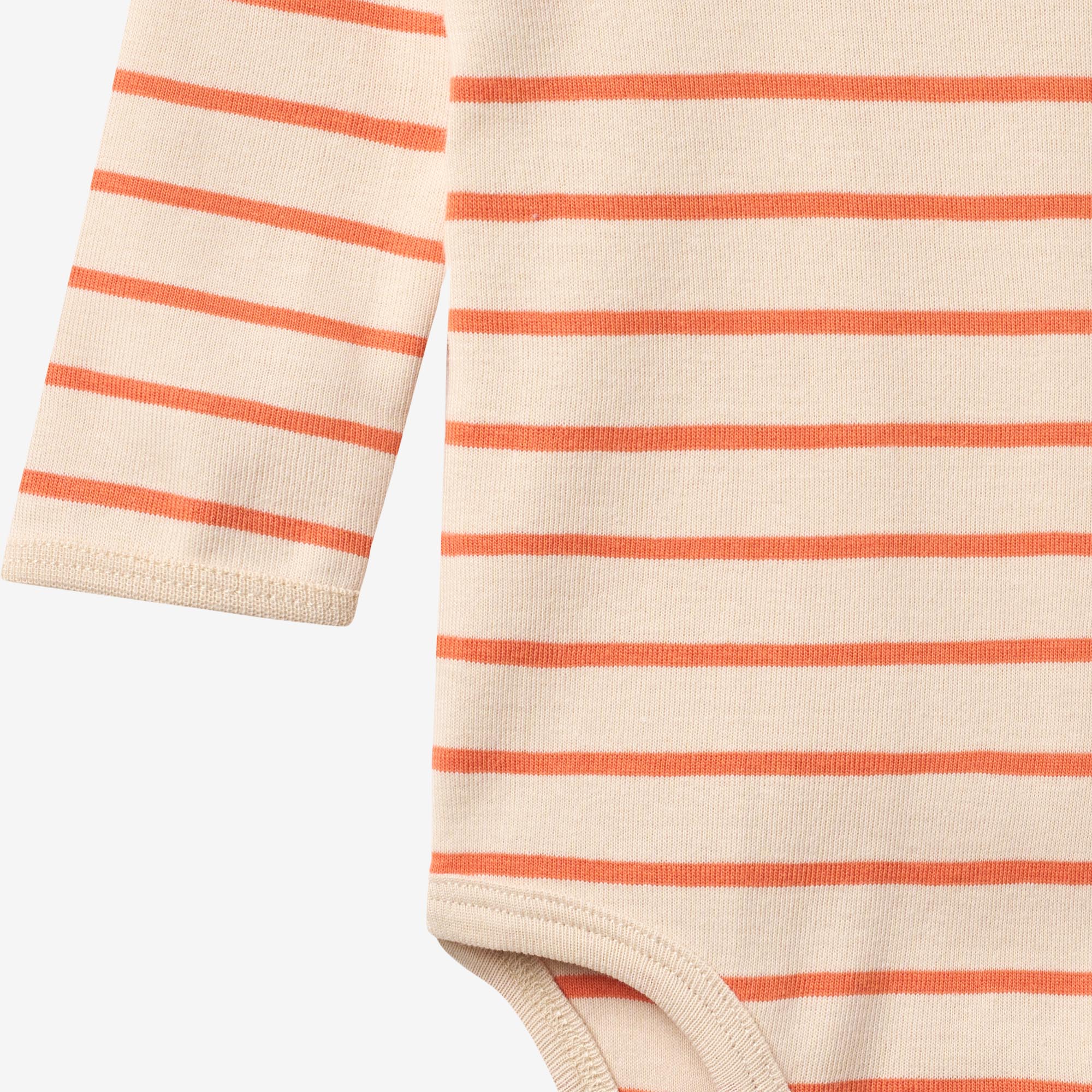 wheat-berti-body-langarm-orange-stripe-bio-baumwolle-baby image 3