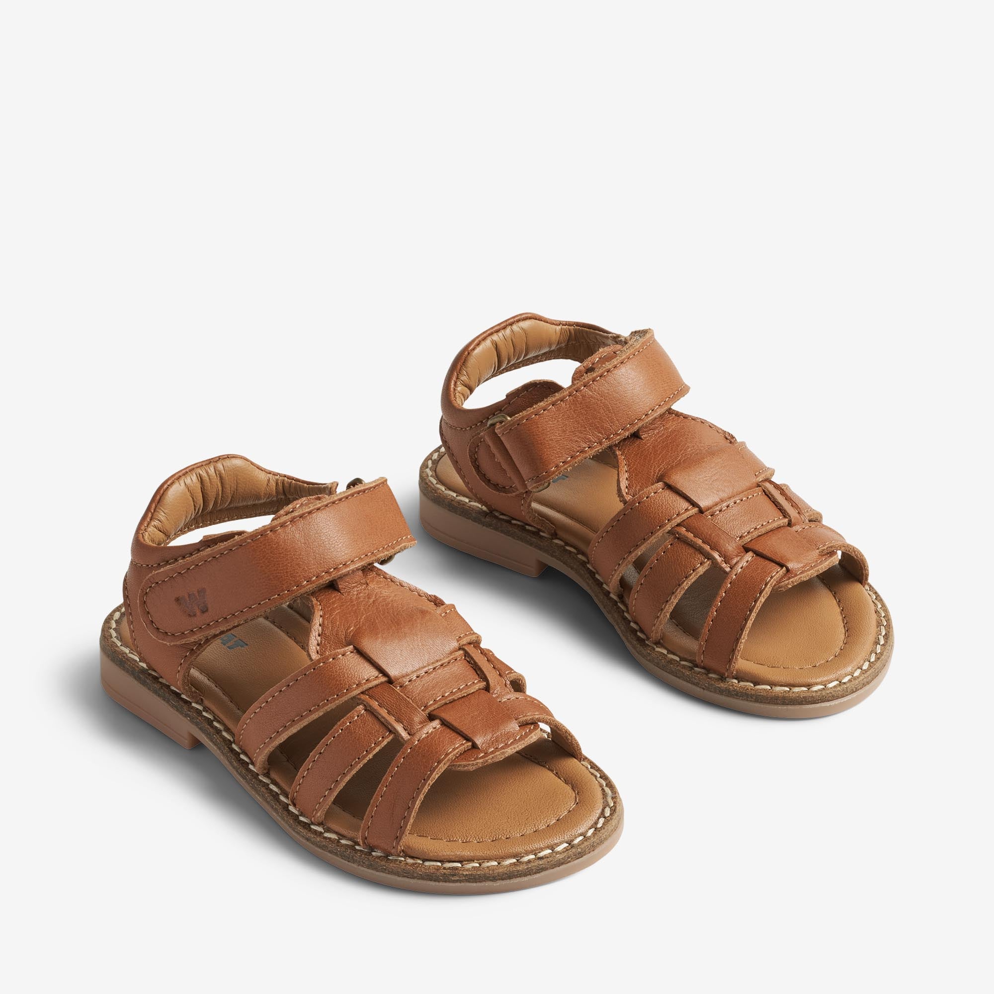 wheat-stela-sandale-cognac-leder-klett-gr-24-35 image 1