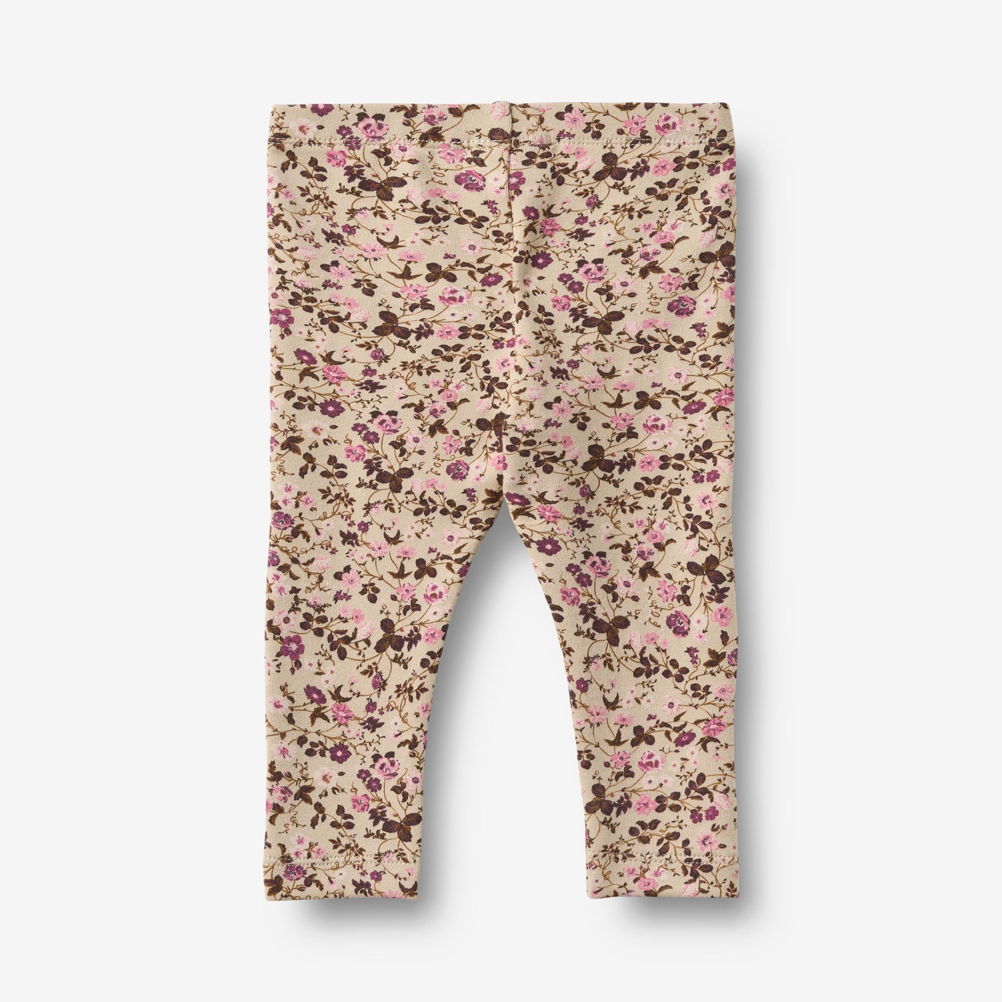 wheat-jules-leggings-soft-sand-flower-wine-bio-gr-86 image 2