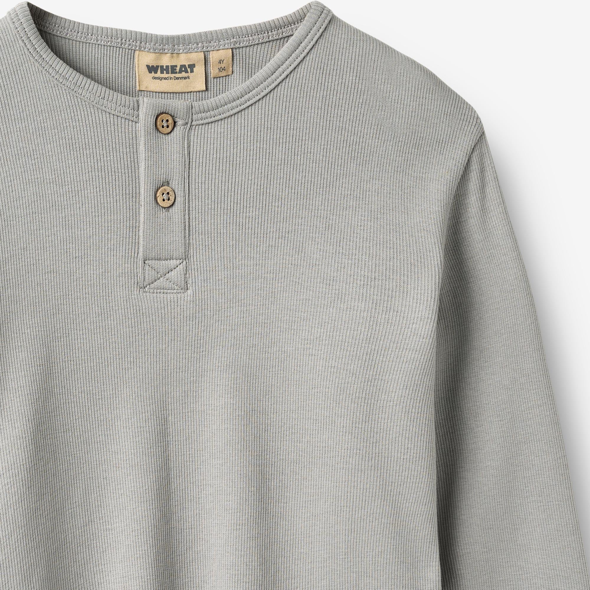 wheat-t-shirt-morris-langarmshirt-slightly-blue-henley image 3