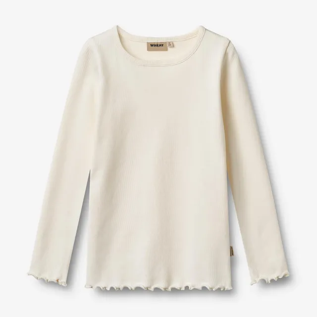 wheat-ida-t-shirt-langarmshirt-ivory-bio-baumwolle image 1