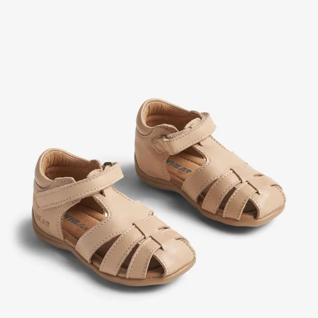 wheat-robbie-sandale-beige-rose-leder-klett image 1
