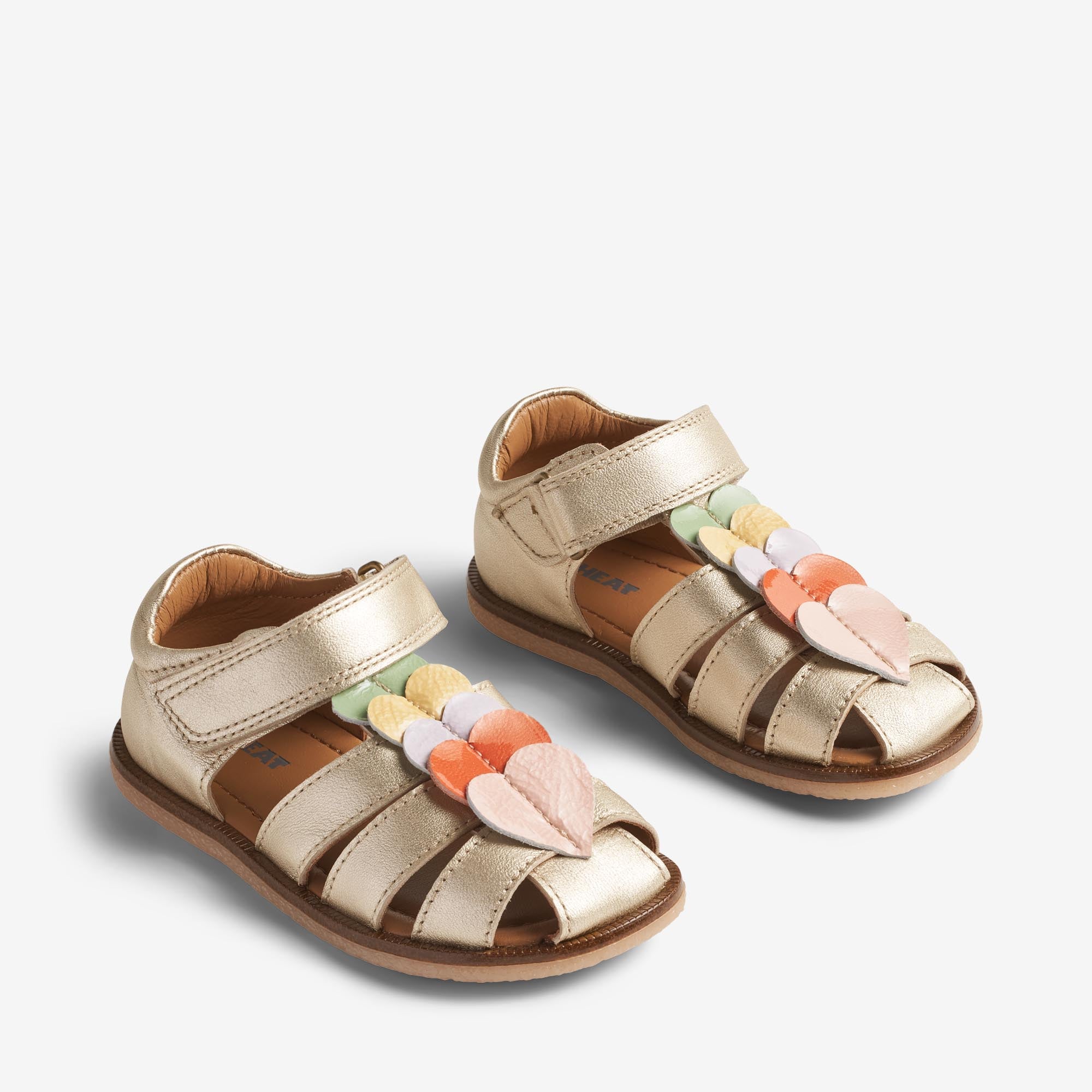 wheat-footwear-hana-sandale-kinder-light-gold-leder image 1