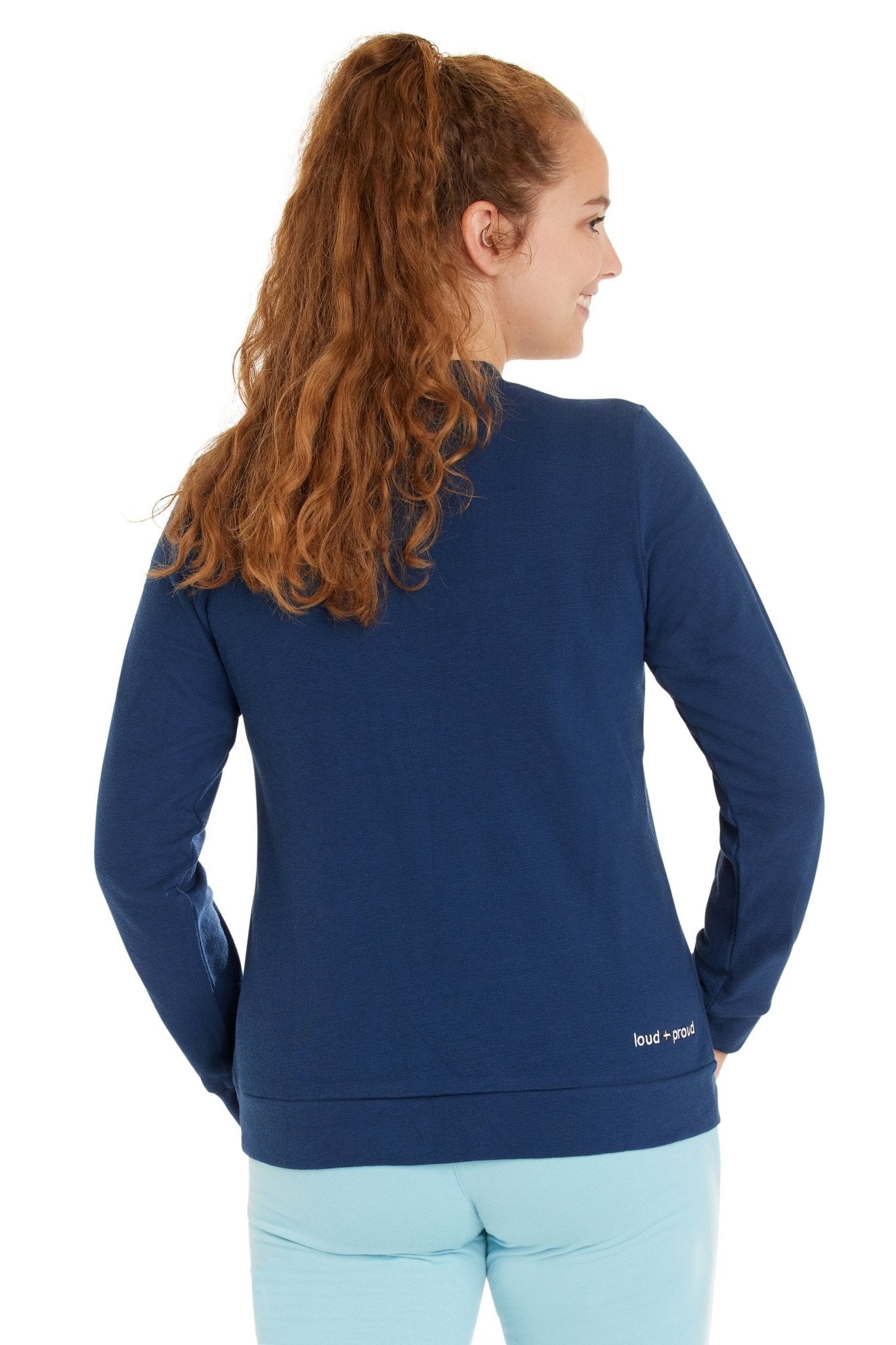 loud-proud-classics-damen-sweat-strukturmuster-lagoon-38-baumwolle image 6