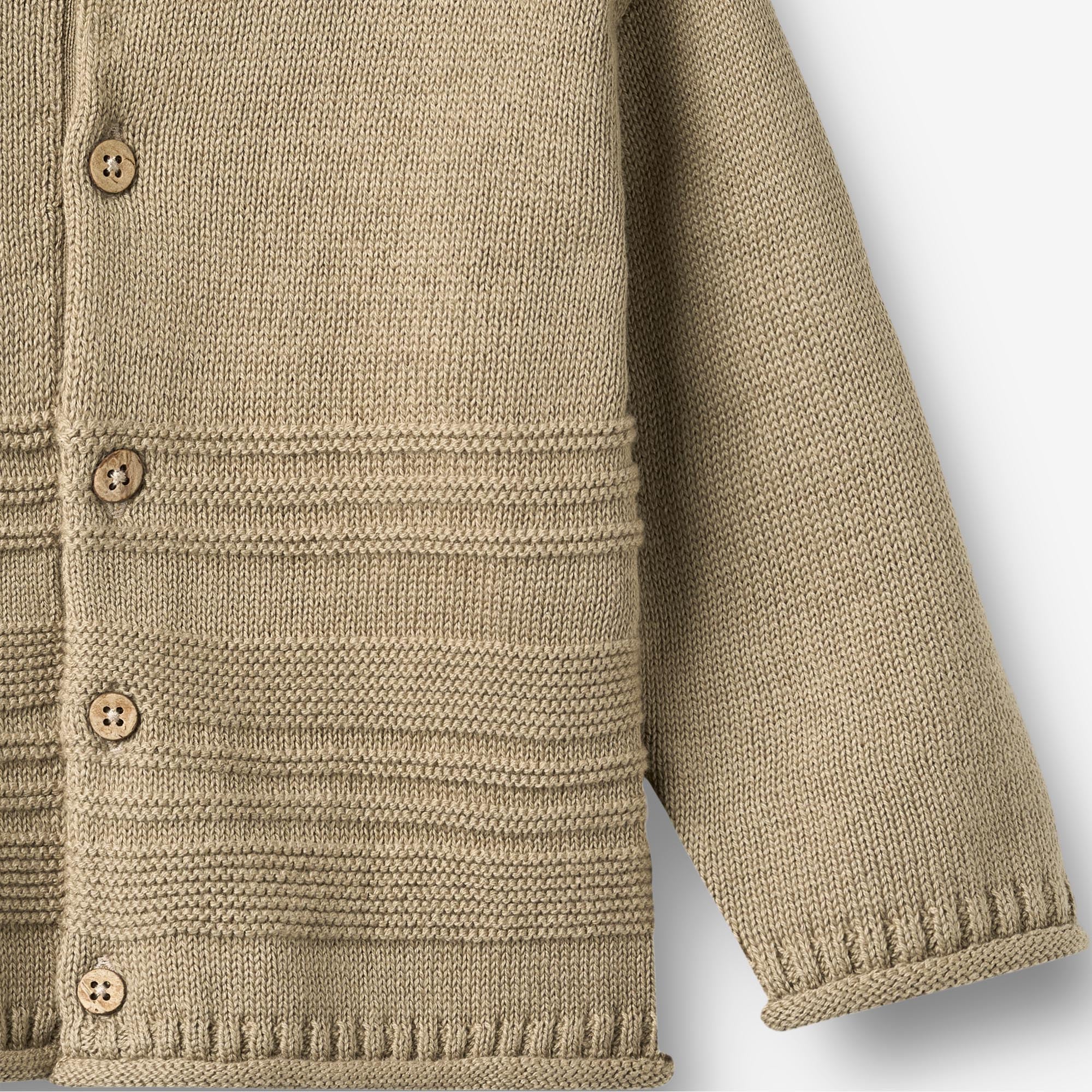 wheat-clothing-strickjacke-gunnar-cardigan-gravel-bio image 3