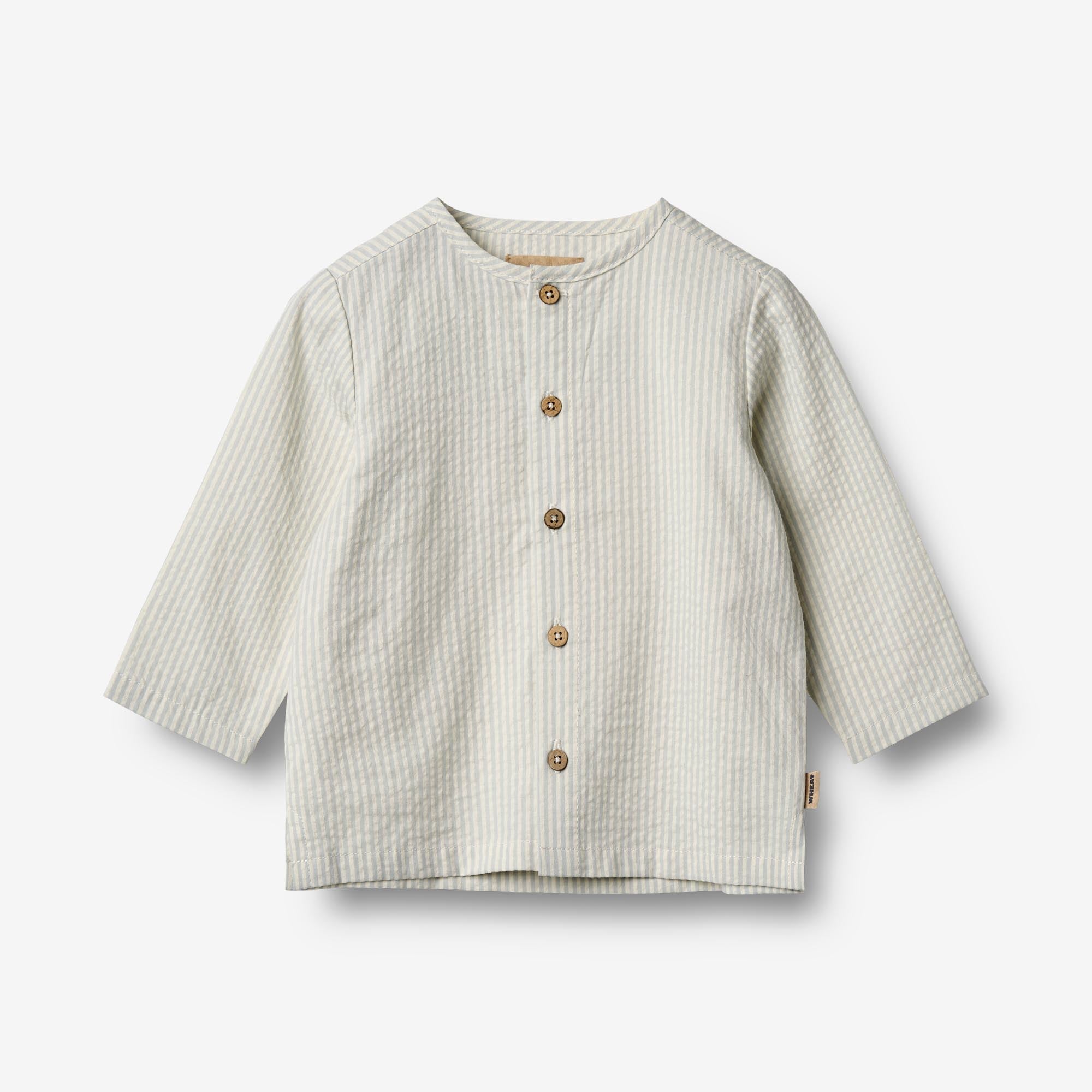 wheat-shelby-hemd-baby-summer-blue-stripe-bio-baumwolle image 1