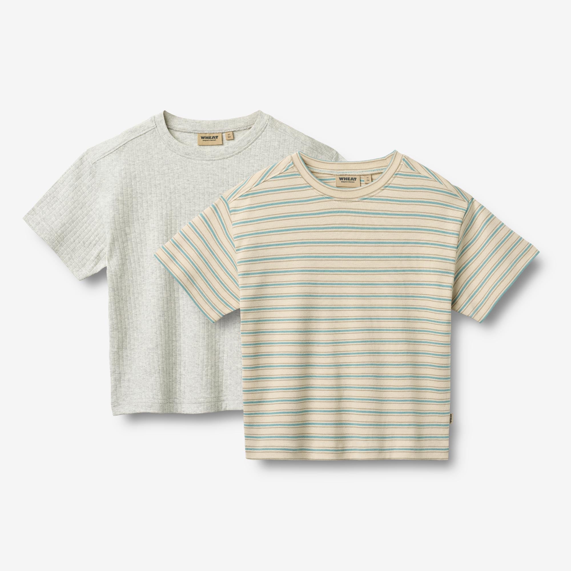 wheat-tommy-t-shirt-spring-lake-stripe-bio-2er image 1