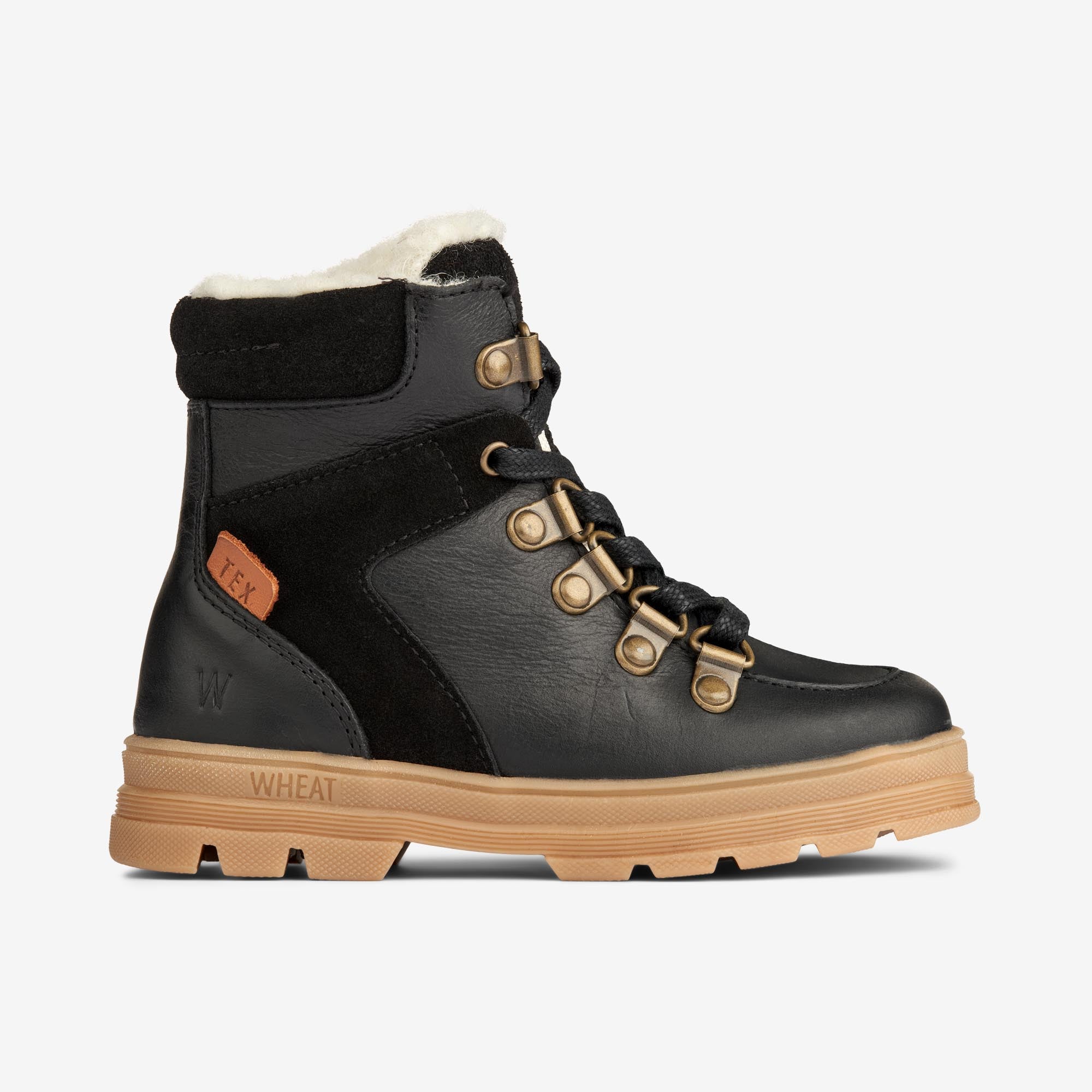 wheat-toni-hiker-tex-winterstiefel-schwarz-wolle-leder image 6